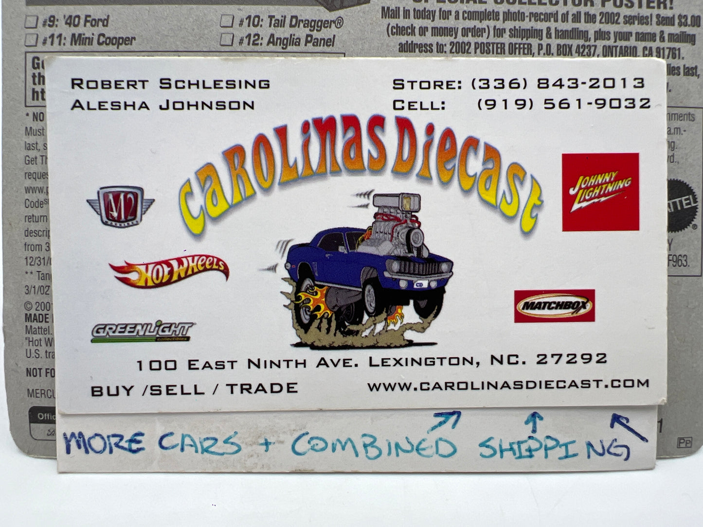 2002 Hot Wheels Treasure Hunt #10 Tail Dragger Purple W/Real Riders 273E