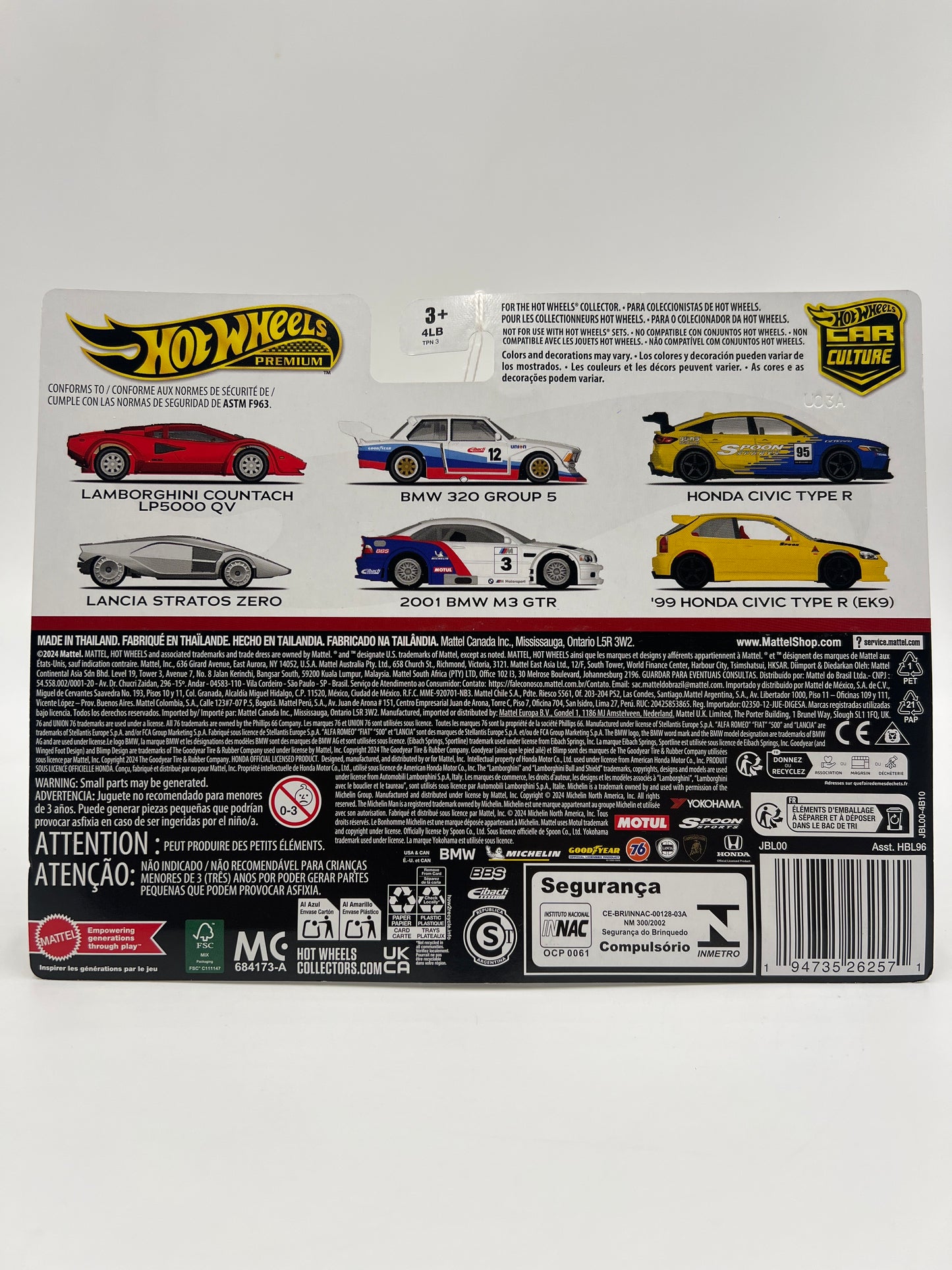 Hot Wheels Premium Target 2 Pack 99 Honda Civic Type R EK9 & Honda Civic Type R Spoon