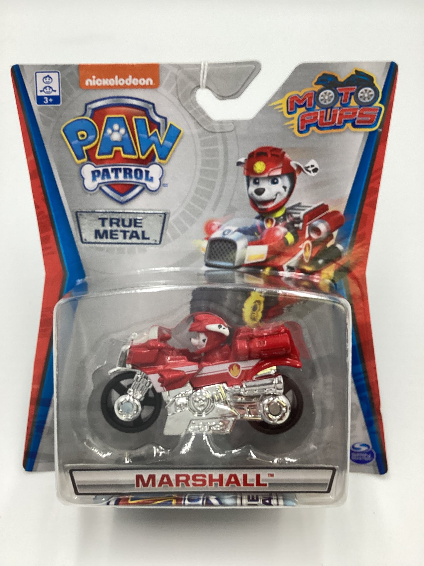 Nickelodeon Paw Patrol Moto Pups Marshall Chrome Engine True Metal Rare VHTF