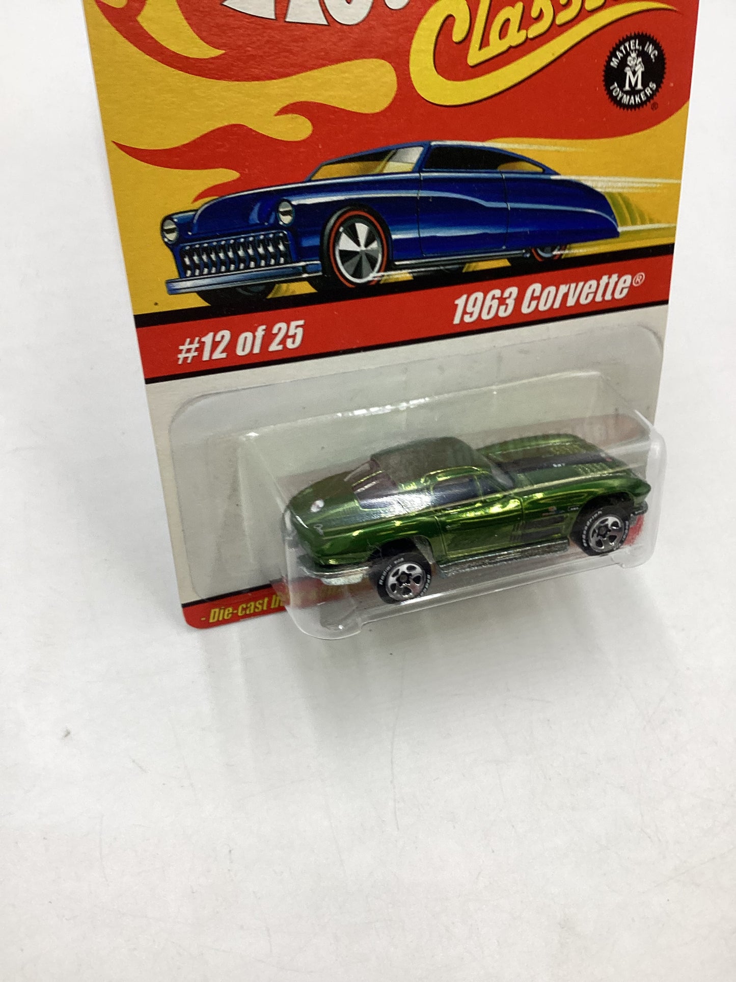 Hot wheels Classics series 1 12/25 Green 1963 Corvette (SR)