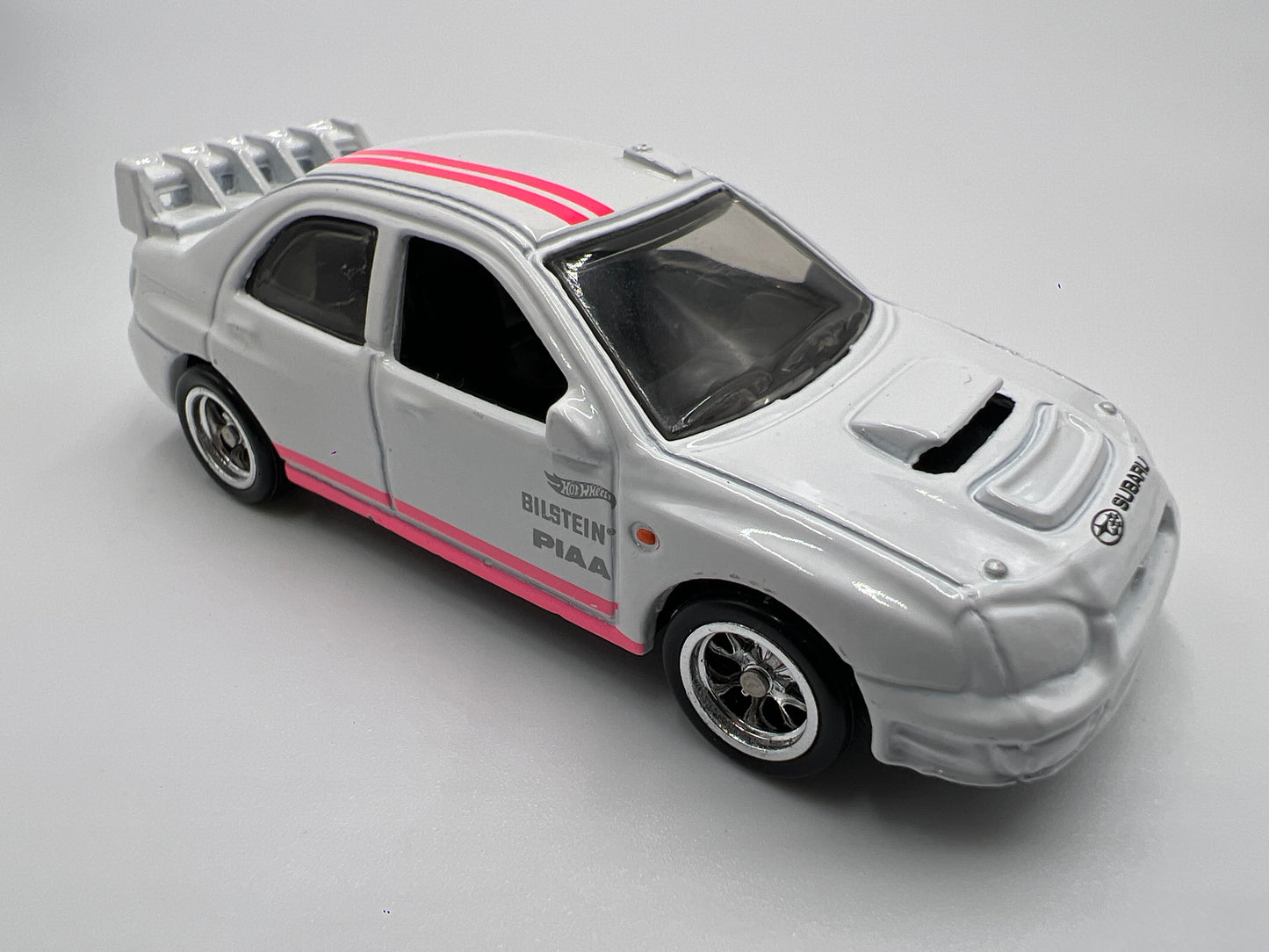 Hot Wheels Subaru Impreza White Loose CUSTOM