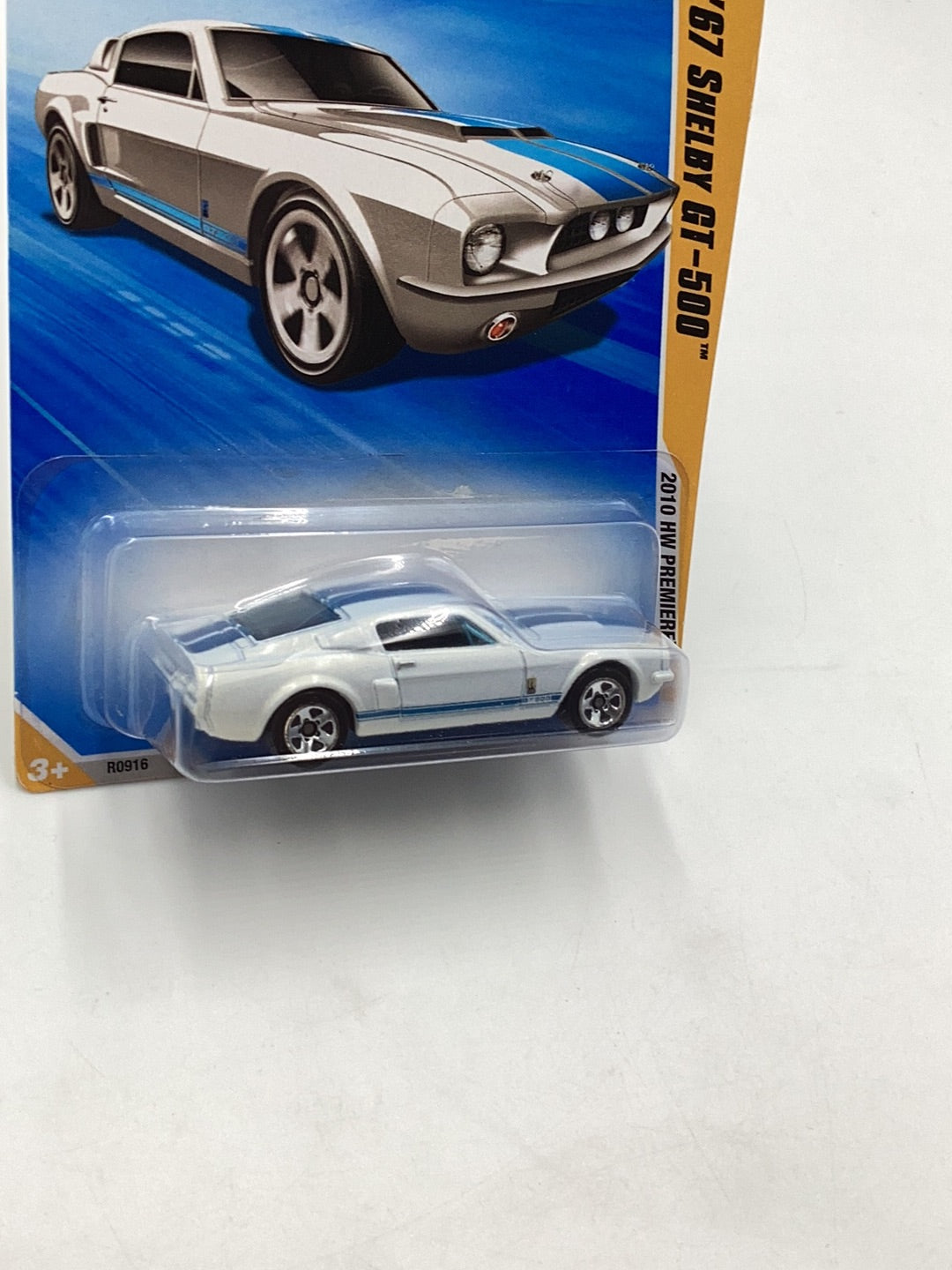 2010 Hot Wheels new models #1 67 Shelby GT 500 white 23H