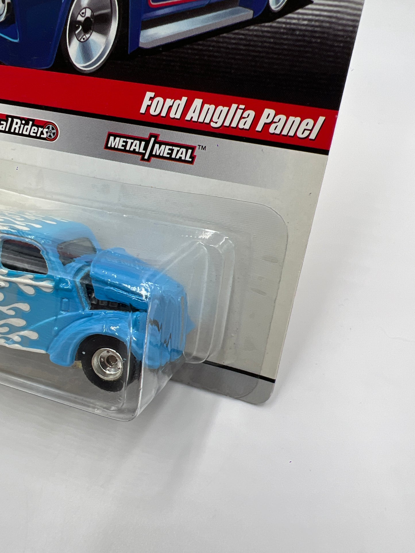Hot Wheels Slick Rides #14 Ford Anglia Panel Hedman Hedders Blue/White 241G