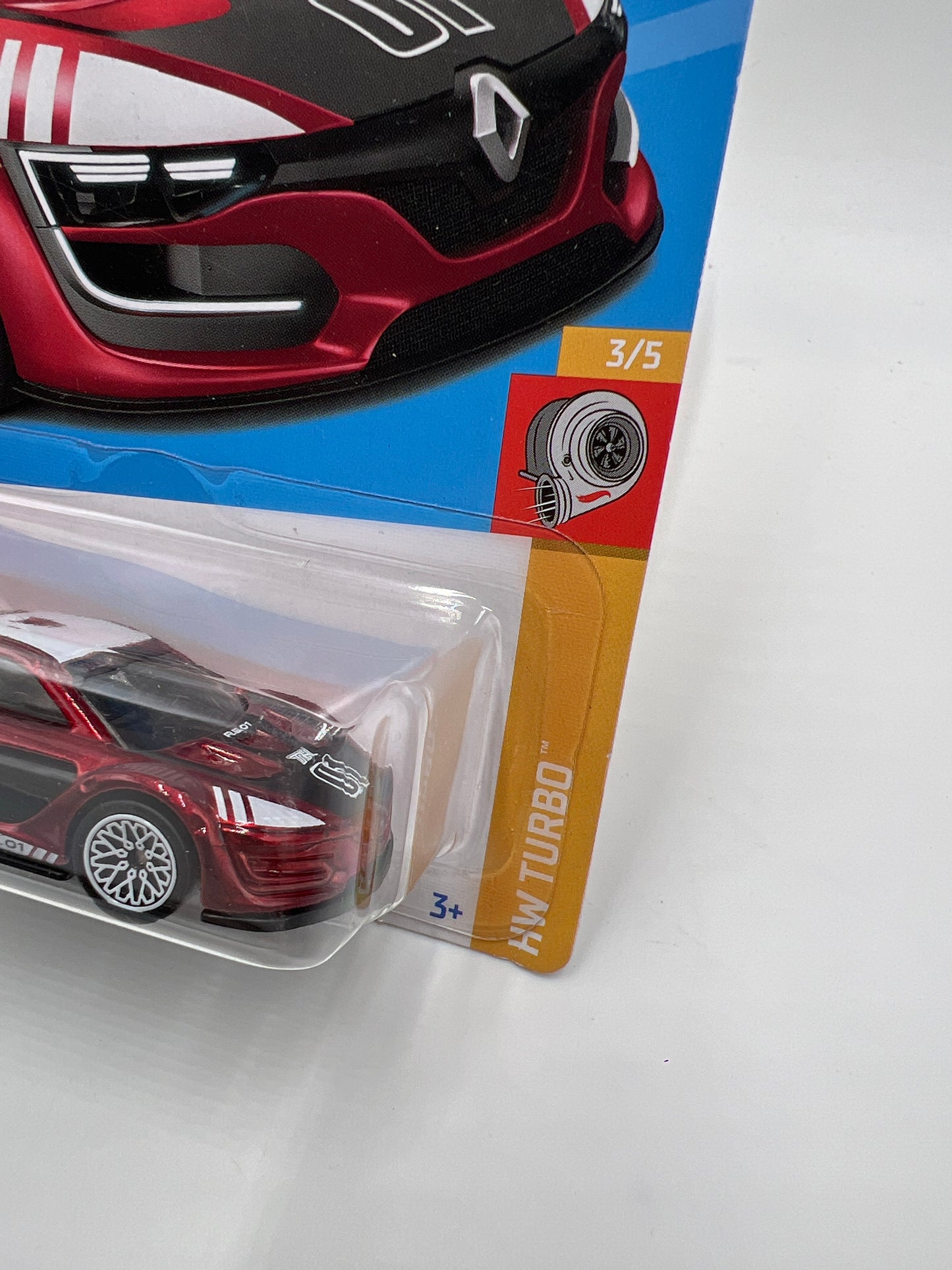 2023 Hot Wheels Super Treasure Hunt #134 Renault Sport R.S. 01 Red W/Protector Bad J Hook