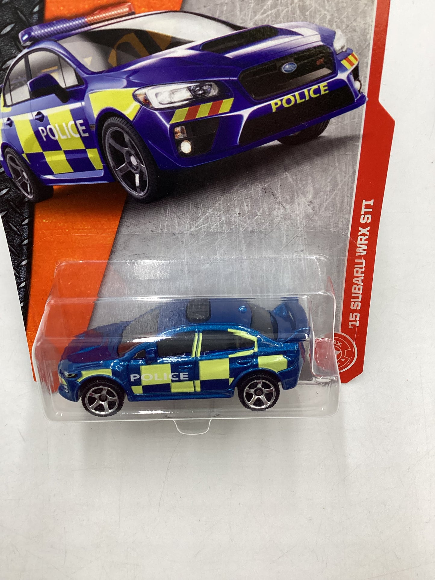 2017 Matchbox Heroic Rescue #60 15 Subaru WRX STI Blue Police 89B