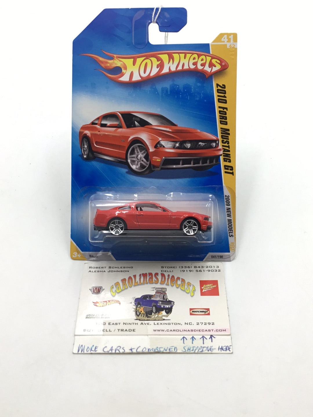 2009 Hot Wheels #41 2010 Ford Mustang GT Red KK6