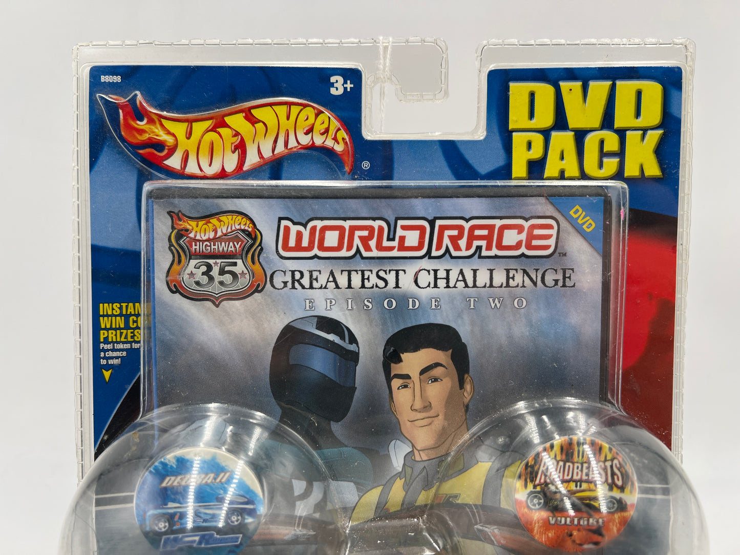Hot Wheels Highway 35 World Race DVD Pack Deora II & Vulture VHTF Package Not Perfect