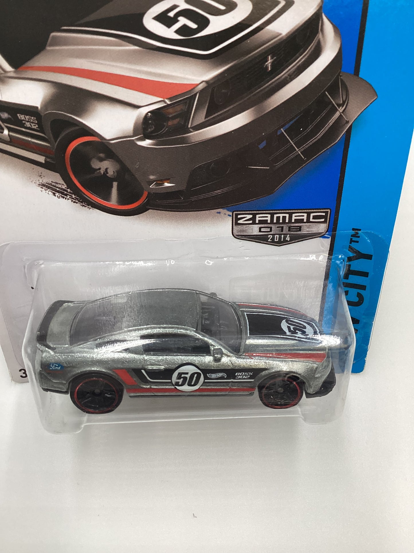 2014 Hot Wheels Zamac 018 #91 12 Ford Mustang Boss 302 Laguna Seca