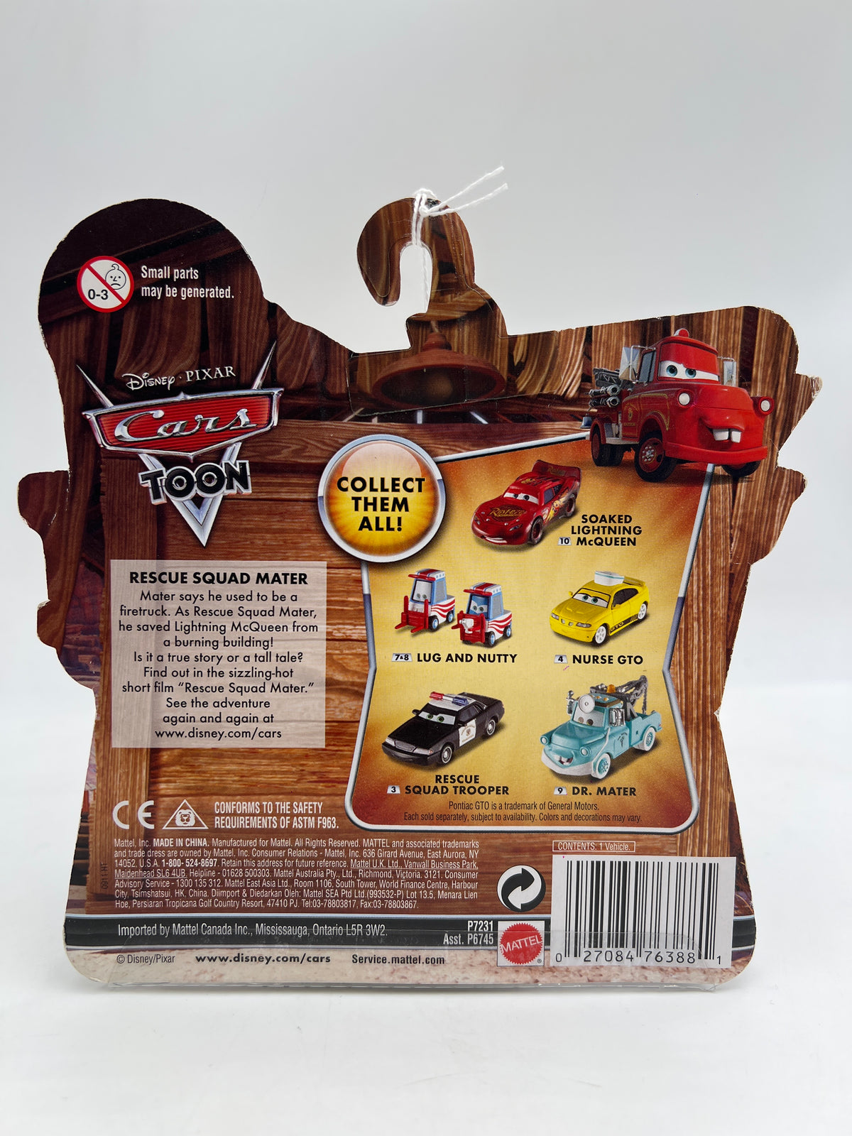 Disney Pixar Cars Toon #10 Soaked Lightning McQueen