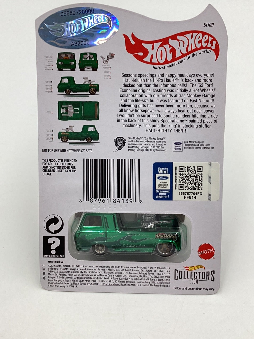 HOT WHEELS RLC HI PO HAULER GAS retailer MONKEY