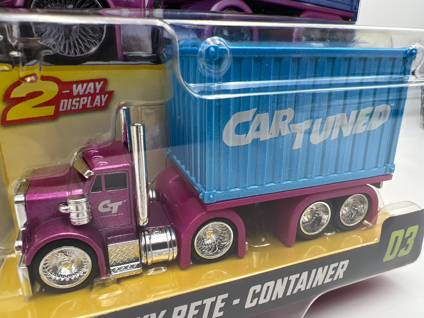 MGA Car Tuned Rigs Series 2 #3 Sneaky Pete Blue Container