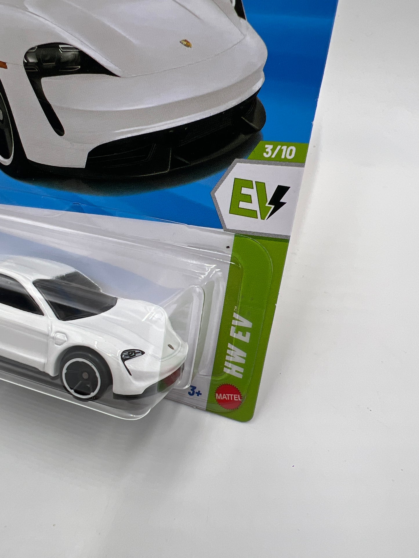 2026 Hot Wheels B Case HW EV #34 Porsche Taycan Turbo S White 98G