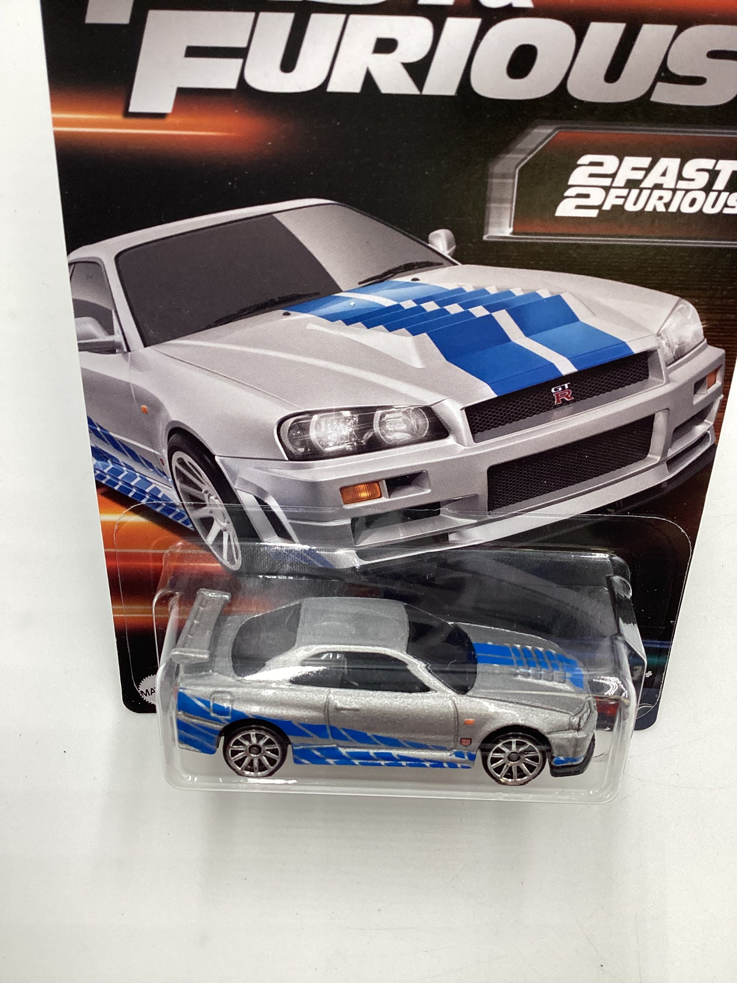 2023 Hot Wheels Fast & Furious Series 2 #2 Nissan Skyline GT-R BNR34 Silver W/protector