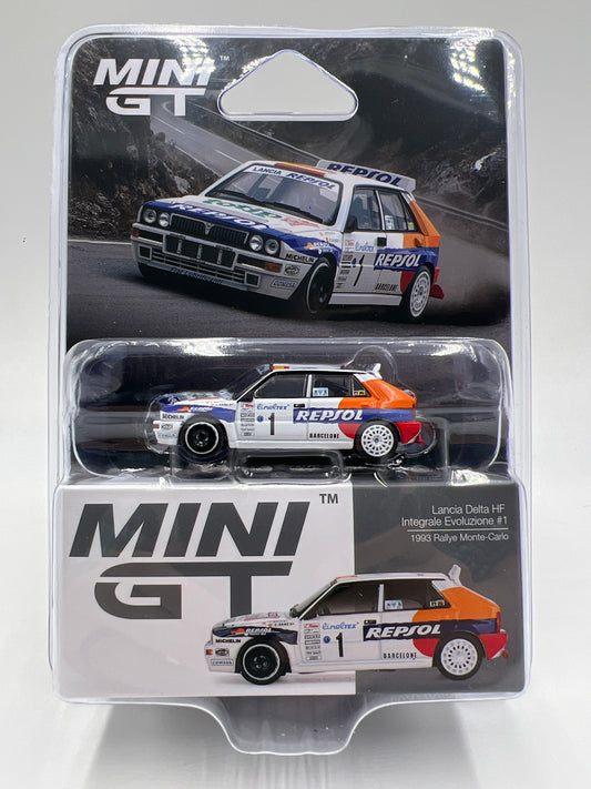 Mini GT #1131 Lancia Delta HF Integrale Evoluzione #1 1993 Rallye Monte-Carlo 230C