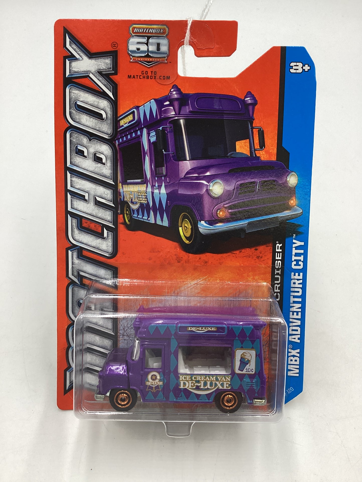 Matchbox 2013 MBX Adventure City Ice Cream Cruiser Purple #32 207E