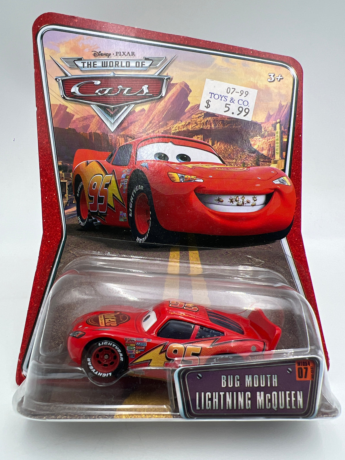 Disney Pixar The World Of Cars #7 Bug Mouth Lightning McQueen 140E