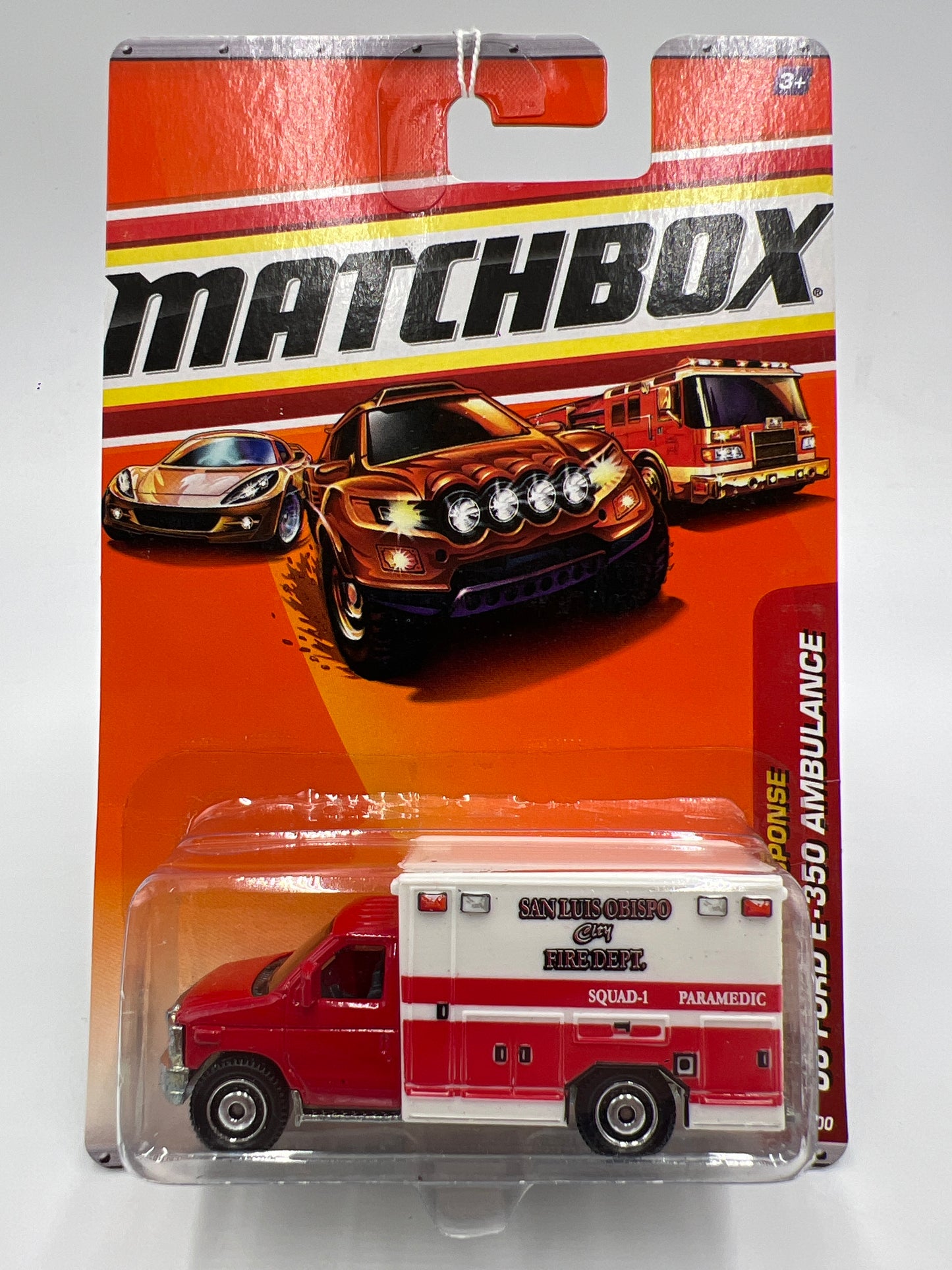 Matchbox Emergency Response #54 08 Ford E-350 Ambulance Red/White 216J