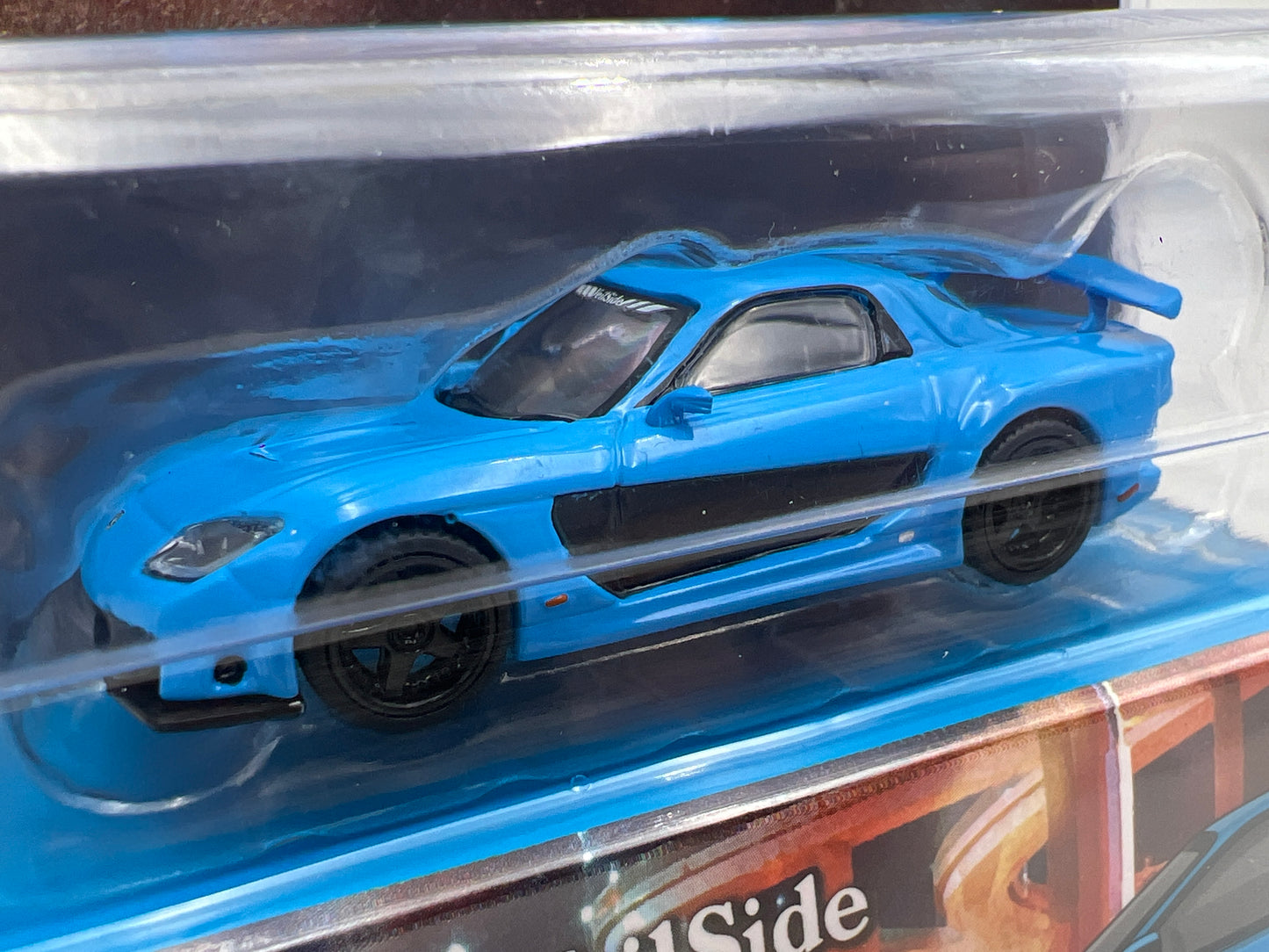 Tarmac Works Mijo Exclusives #75 Mazda RX-7 VeilSide Fortune7 Light Blue
