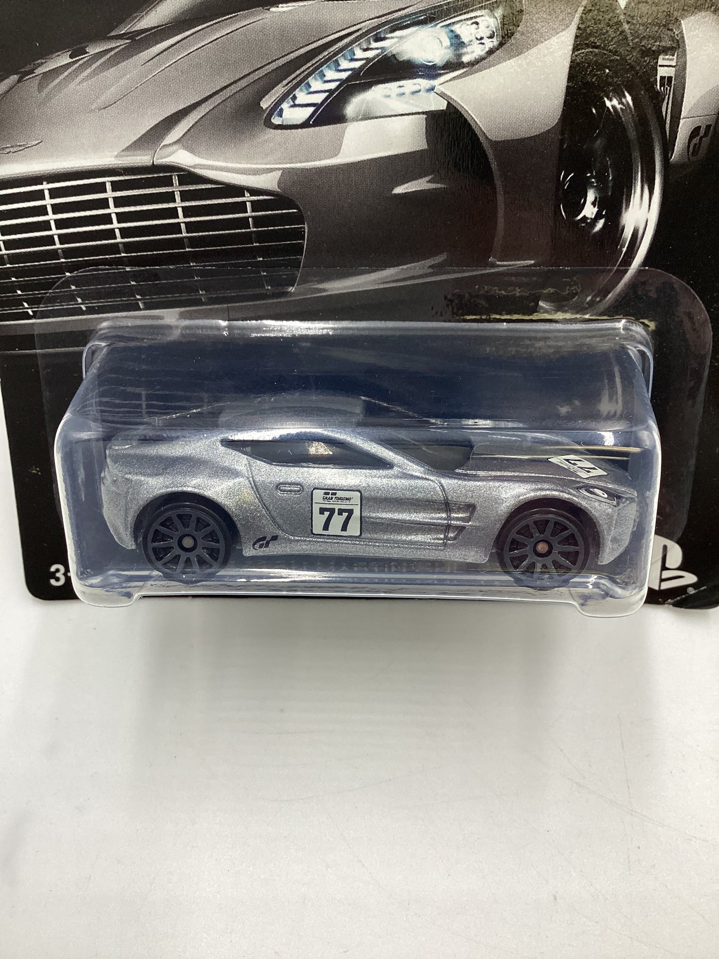 Hot Wheels Gran Turismo #6 Aston Martin One-77 Silver 153F