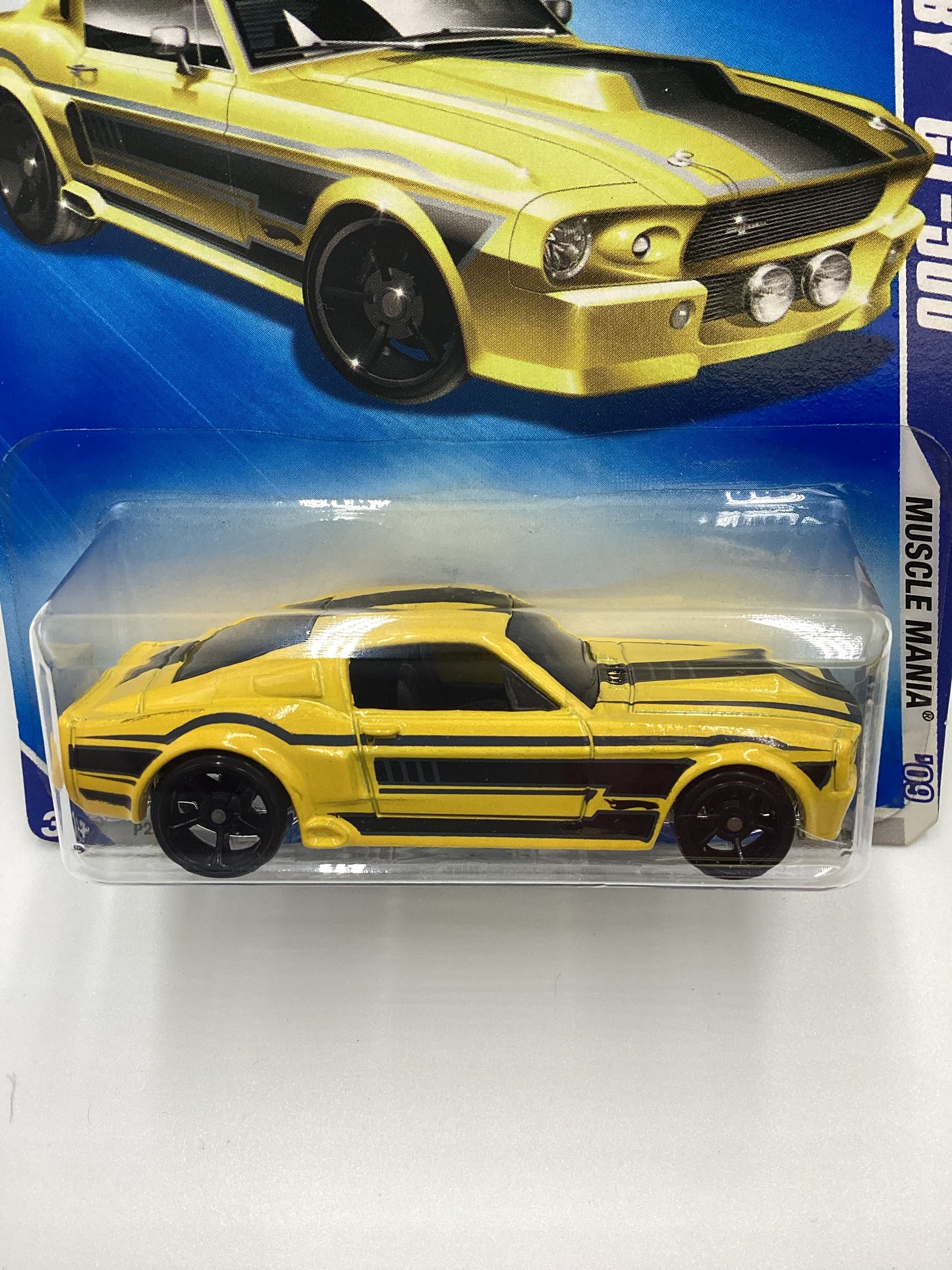 2009 Hot Wheels #078 67 Shelby GT-500 Yellow 23F