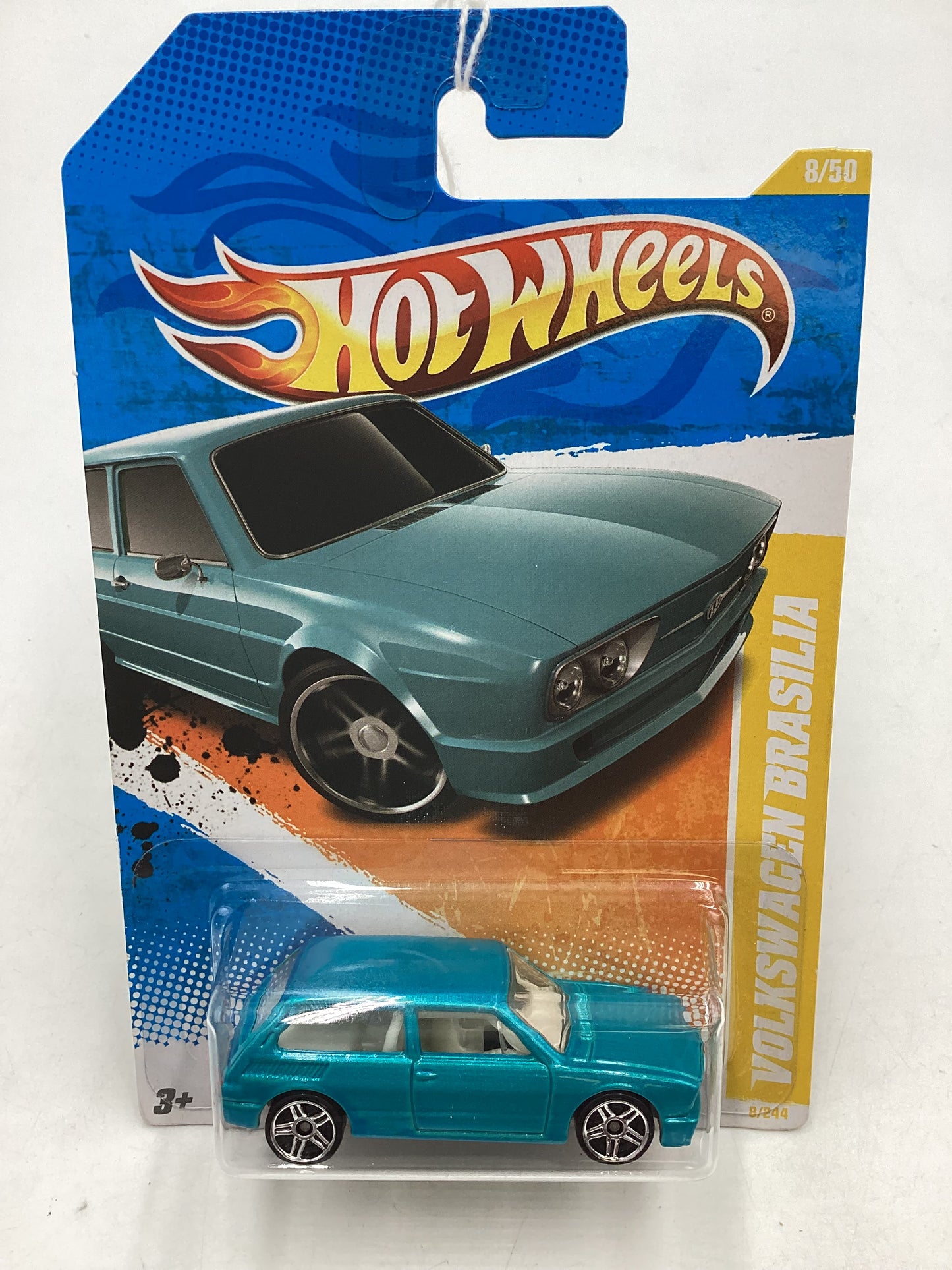 2011 Hot Wheels #8 Blue Volkswagen Brasilia