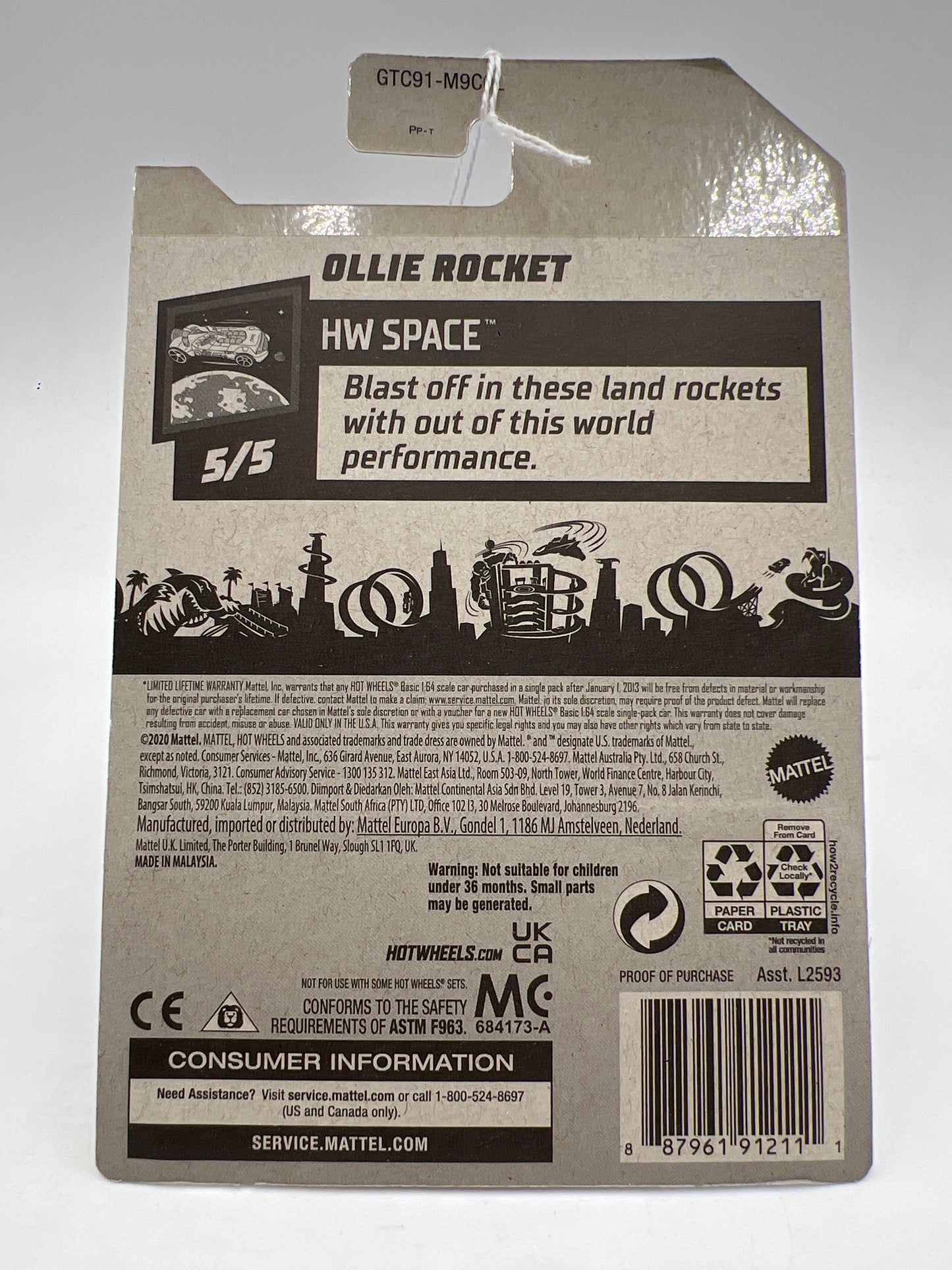 2021 Hot Wheels Treasure Hunt #199 Ollie Rocket Factory Sealed 274A