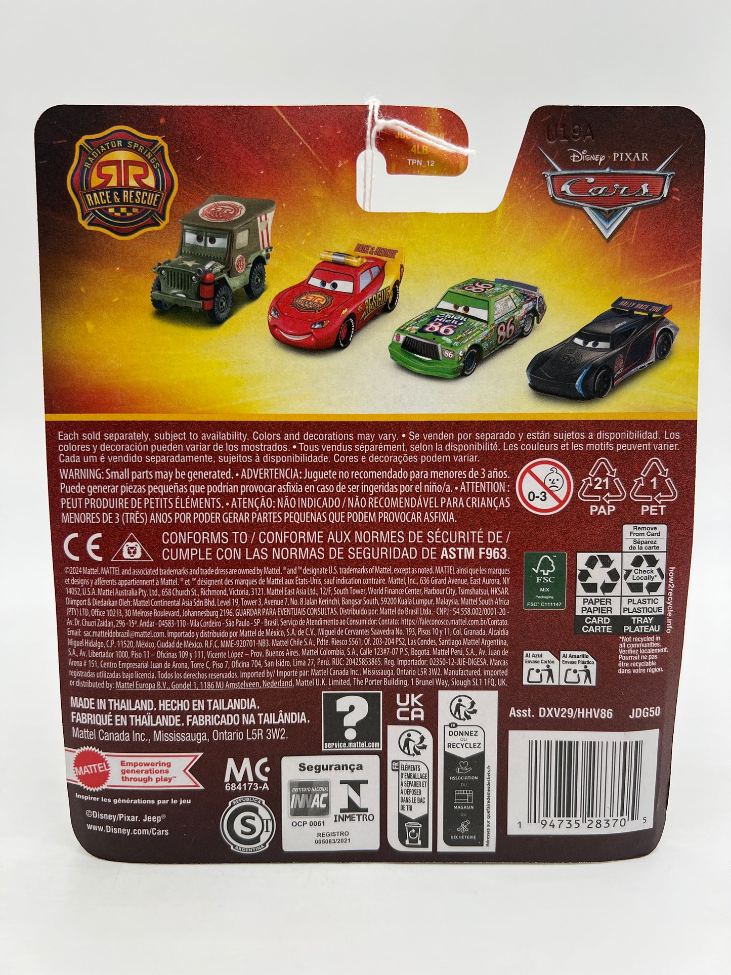 2025 Disney Pixar Cars Radiator Springs Race & Rescue Red 138B