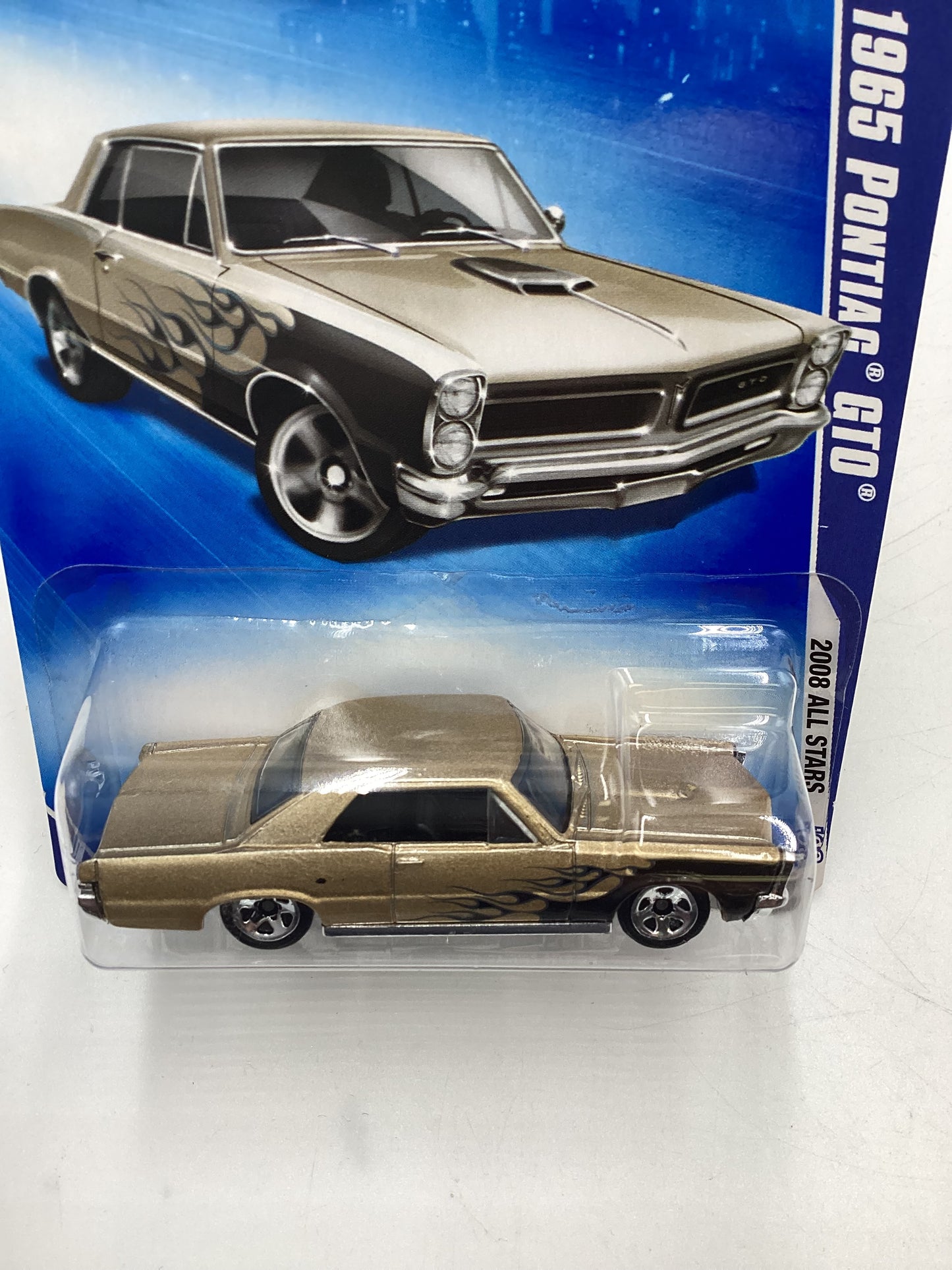 2008 Hot Wheels All Stars #70 1965 Pontiac GTO Gold Kmart Exclusive 239B