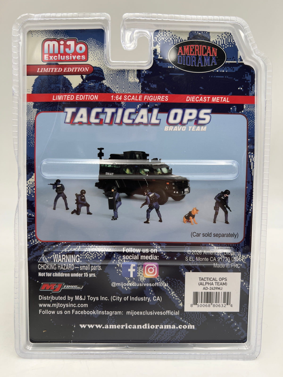 American Diorama MiJo Exclusives 1:64 Tactical Ops Bravo Team