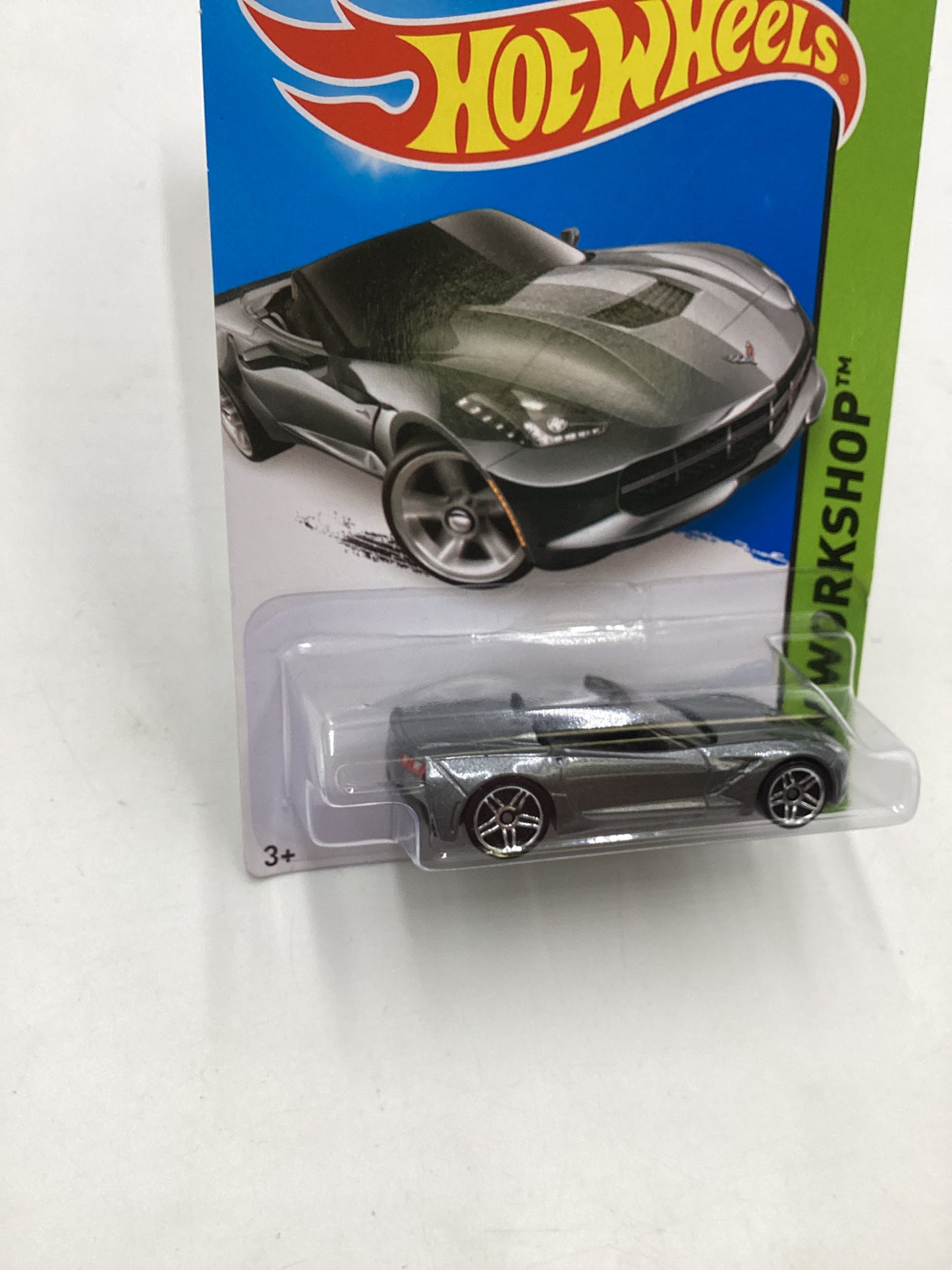 2015 Hot Wheels Workshop #216 14 Corvette Stingray Silver 4A