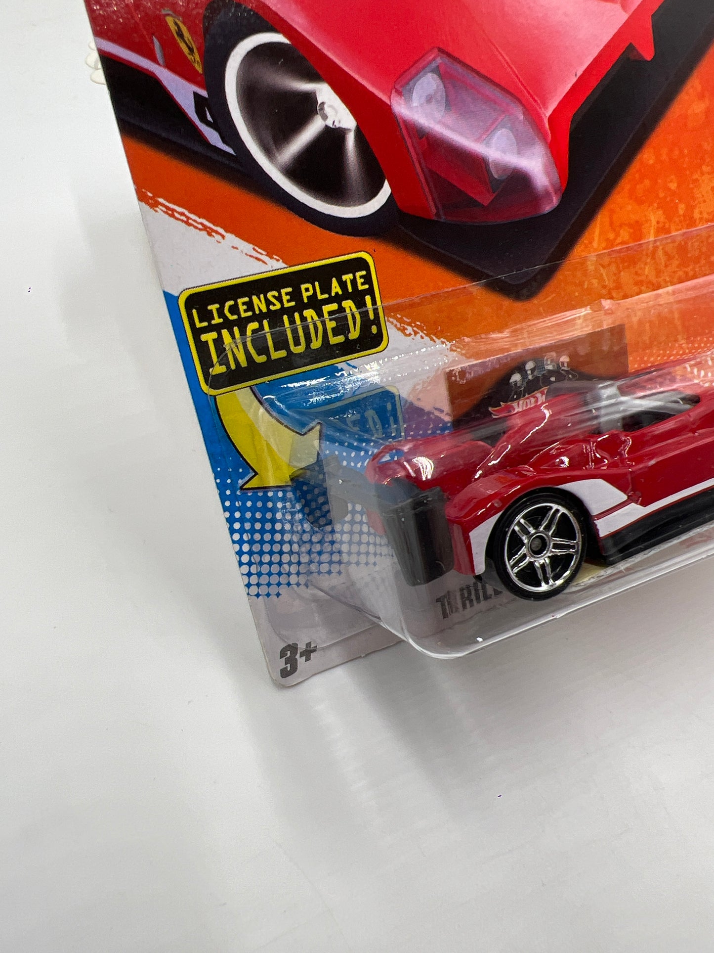 2011 Hot Wheels Thrill Racers Raceway #220 Ferrari F333 SP Red W/License Plate SR