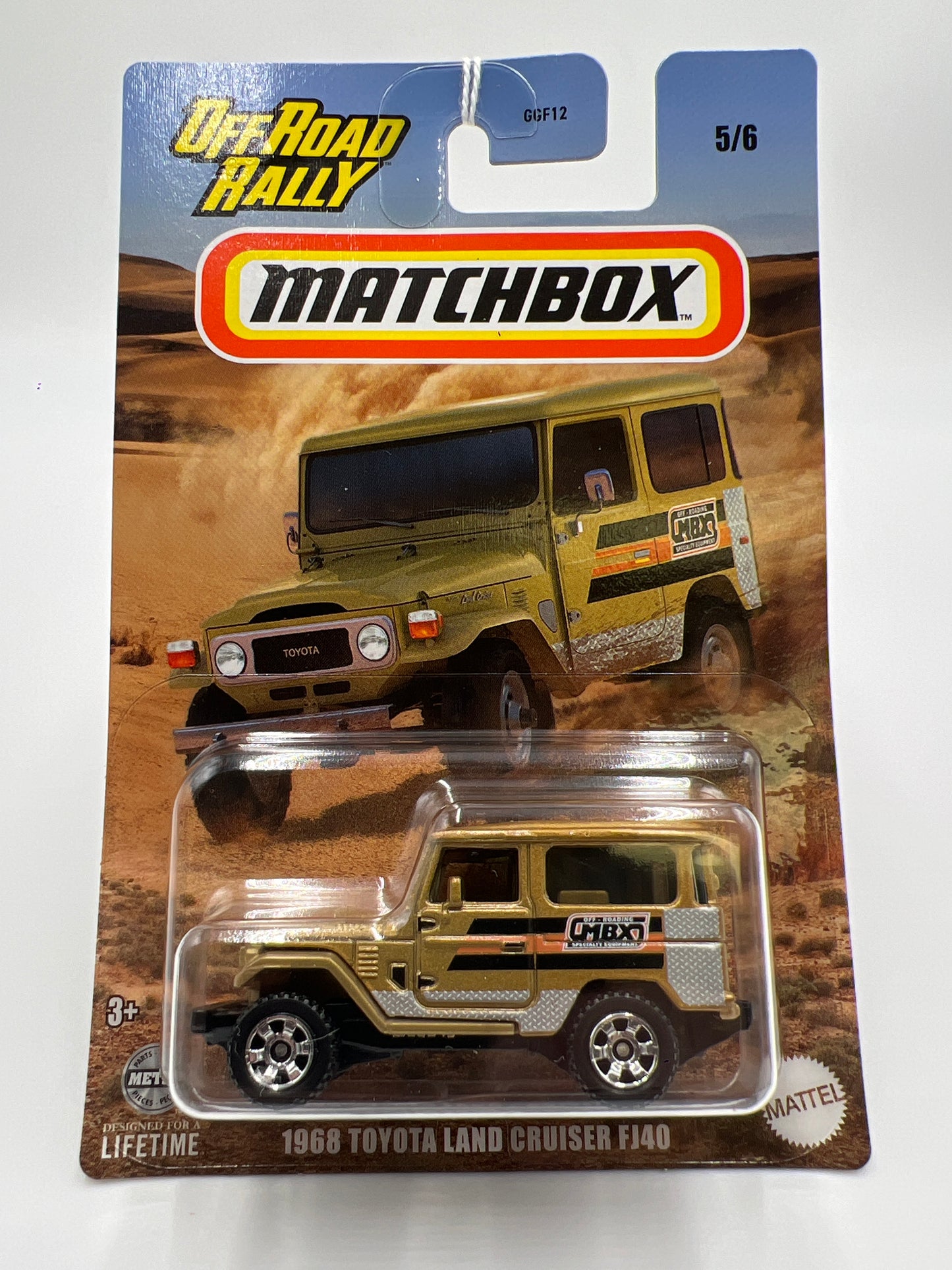 2024 Matchbox Off Road Rally #5 1968 Toyota Land Cruiser FJ40 Gold 162A