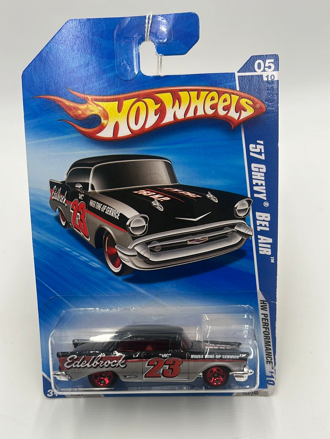 2010 Hot Wheels Performance ‘57 Chevy Bel Air Black/Silver 103/240 11D