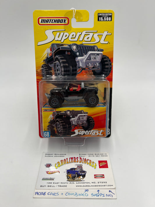 Matchbox Superfast #68 Jeep Hurricane Concept Black 172C