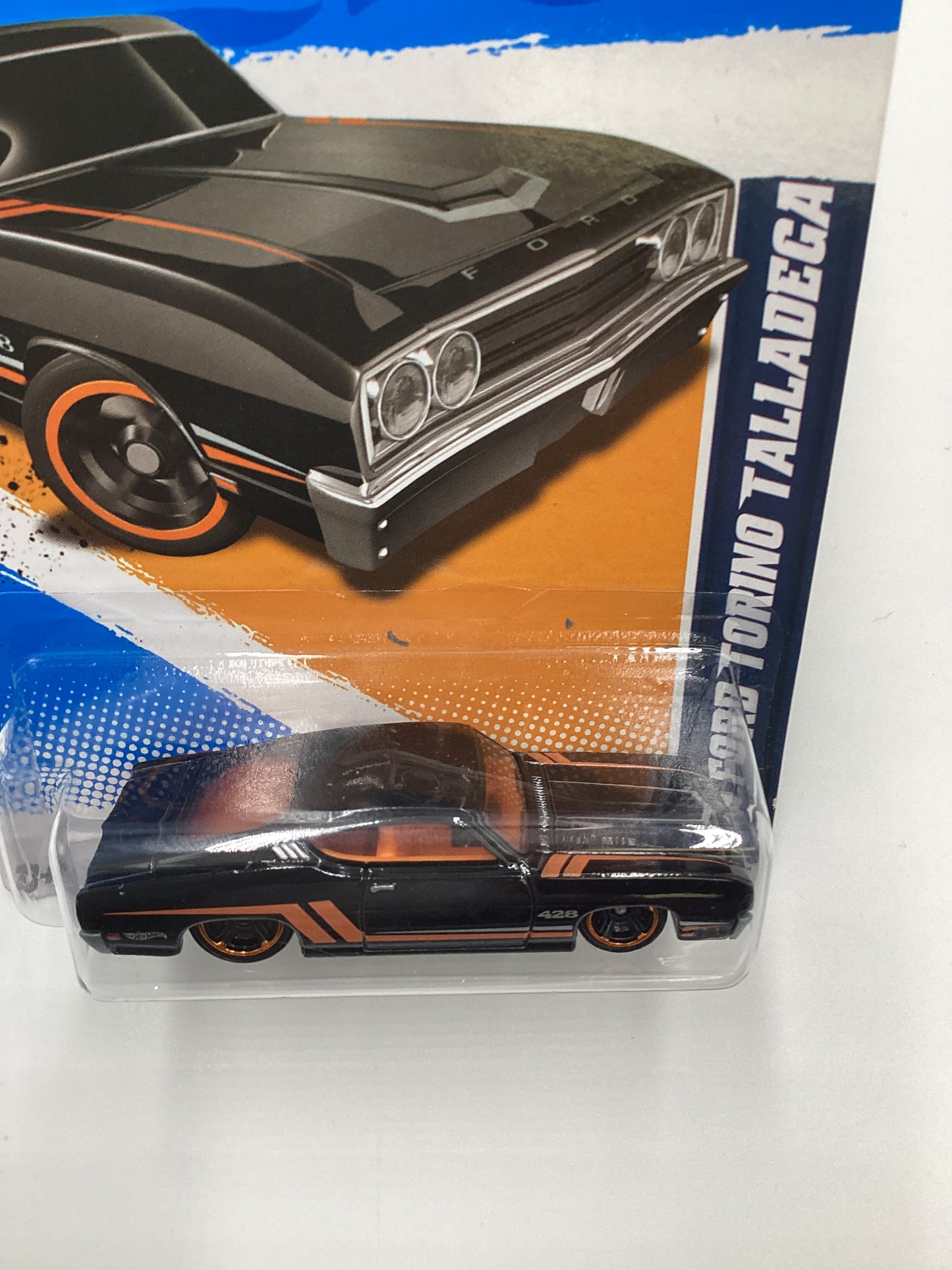 2012 Hot Wheels Ford #111 69 Ford Torino Talledega Black 27C