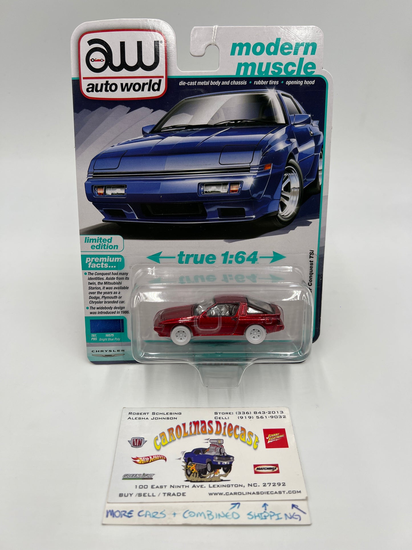 2025 Auto World Modern Muscle CHASE Release 1 Version A 1988 Chrysler Conquest TSi Ultra Red