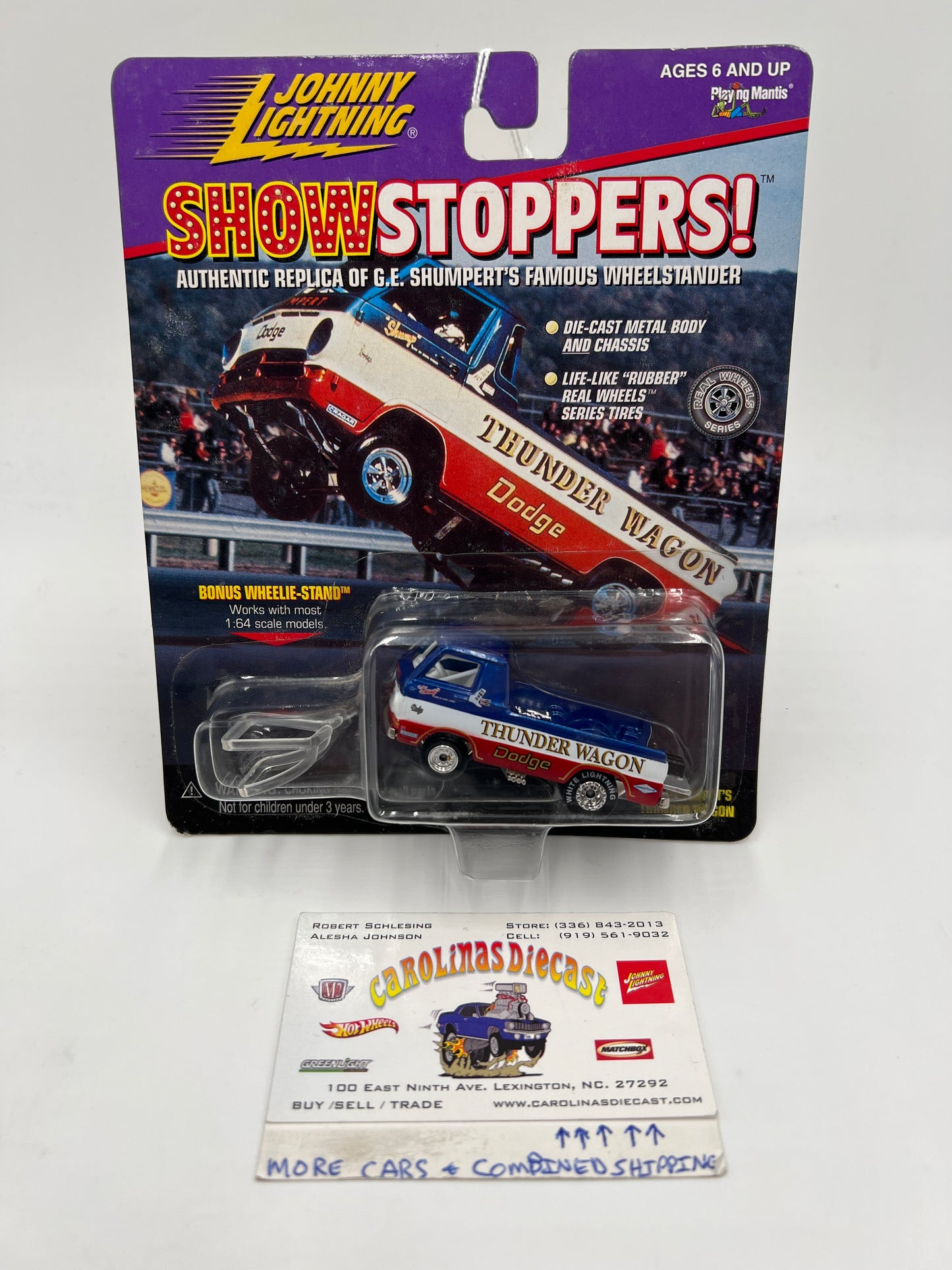 Johnny Lightning White Lightning Chase Show Stoppers G.E. Shumperts Dodge Thunder Wagon