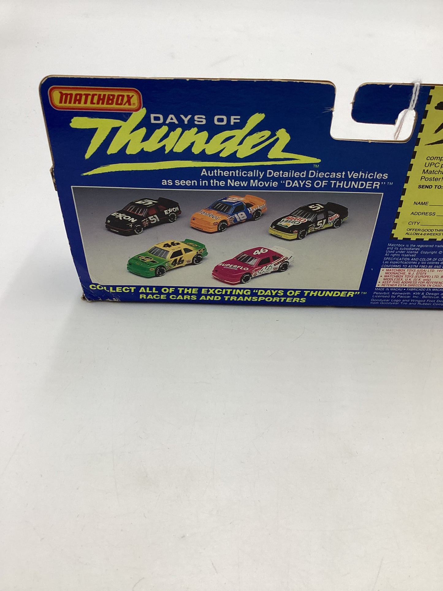 Matchbox Days of Thunder #32530 Race Car Transporter Hardees SR