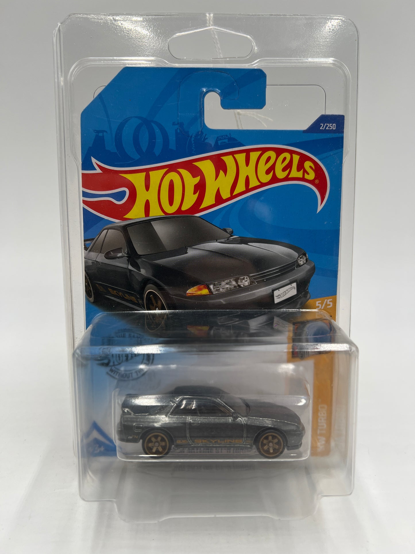 2020 Hot Wheels Super Treasure Hunt #2 Nissan Skyline GT-R BNR32 Gray W/Protector Intl Card