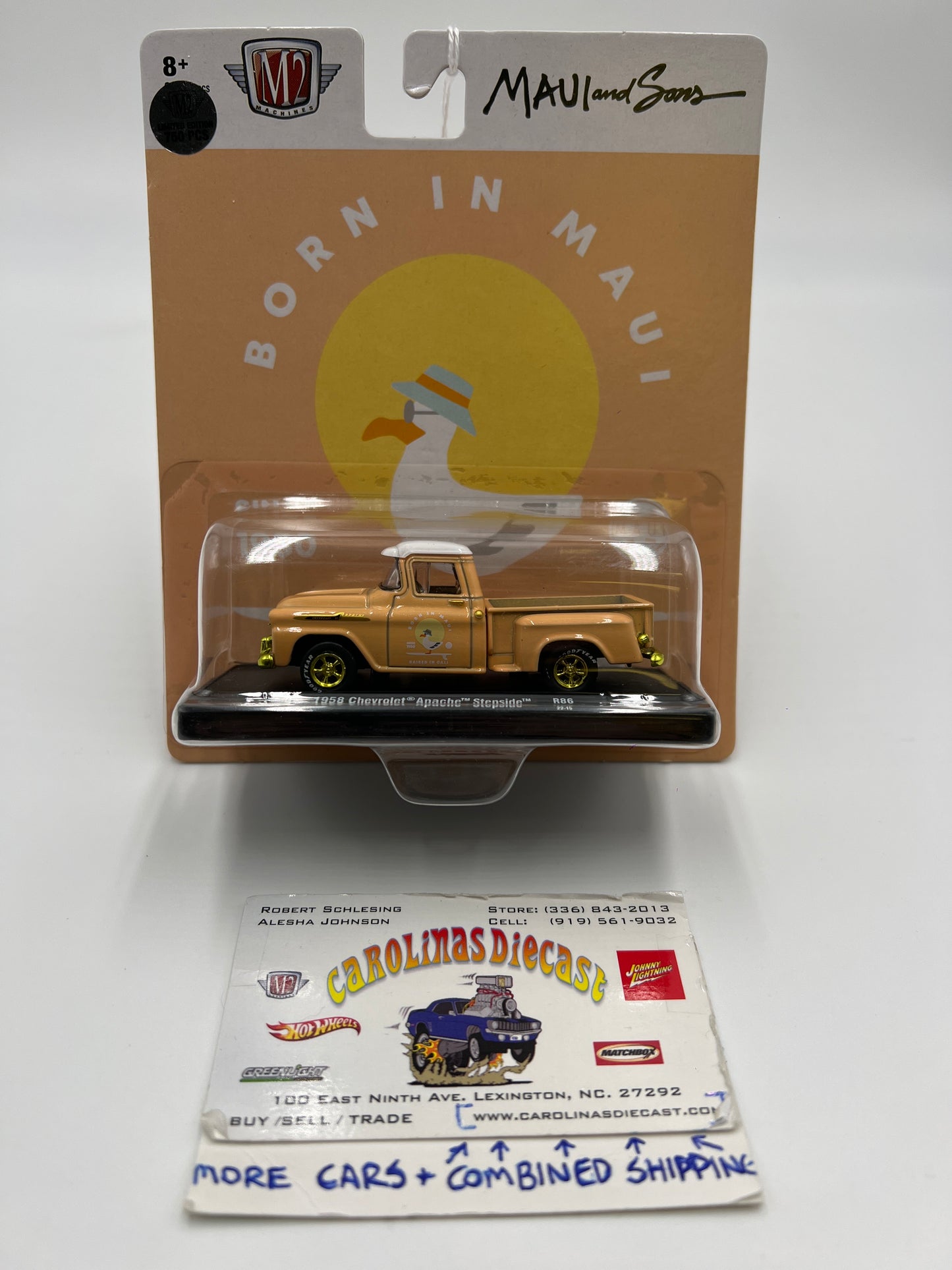 M2 Machines  Maui and Sons 1958 Chevrolet Apache Stepside R86 CHASE 1/750