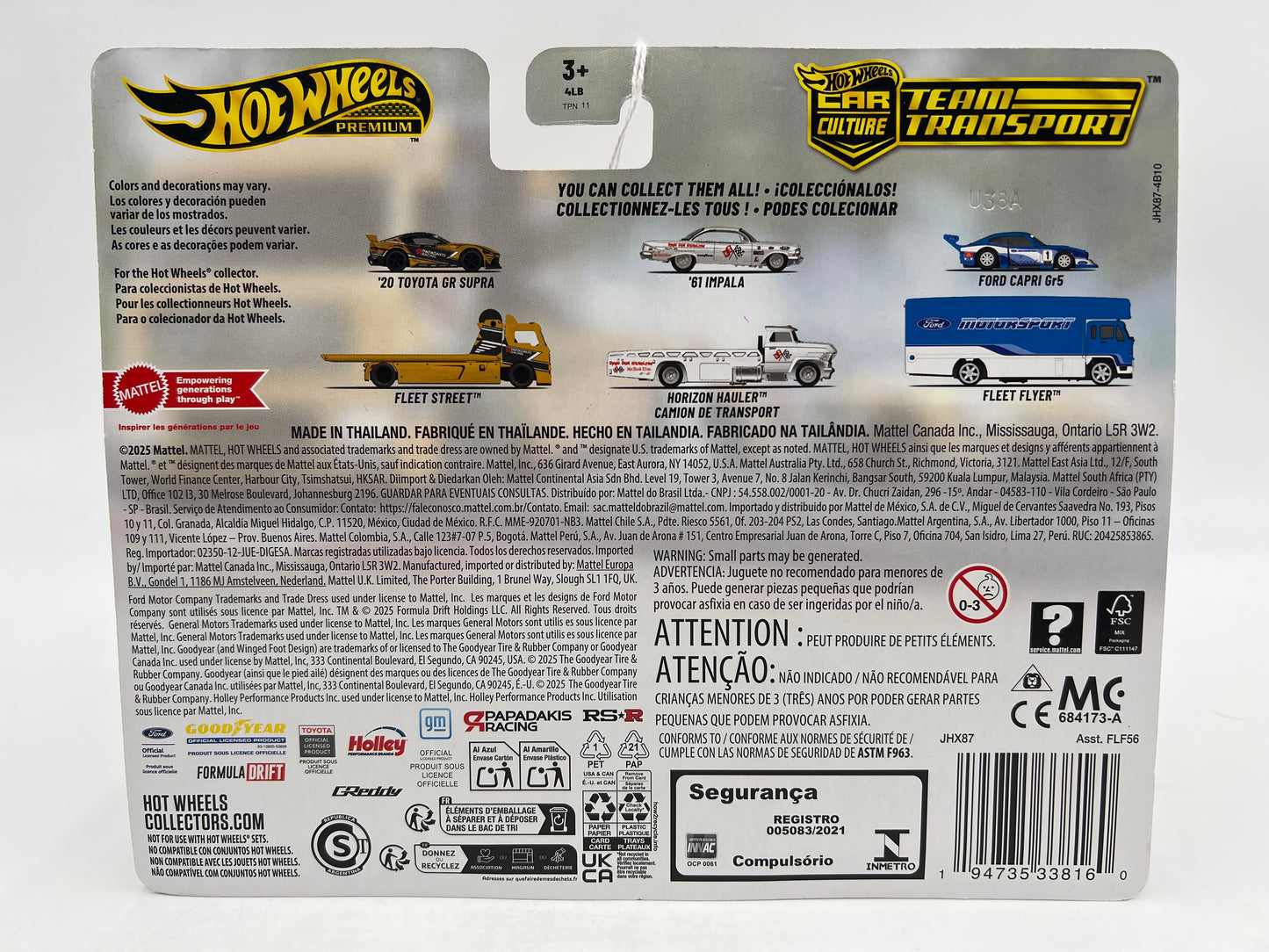 Hot Wheels Team Transport #86 20 Toyota GR Supra & Fleet Street 281C
