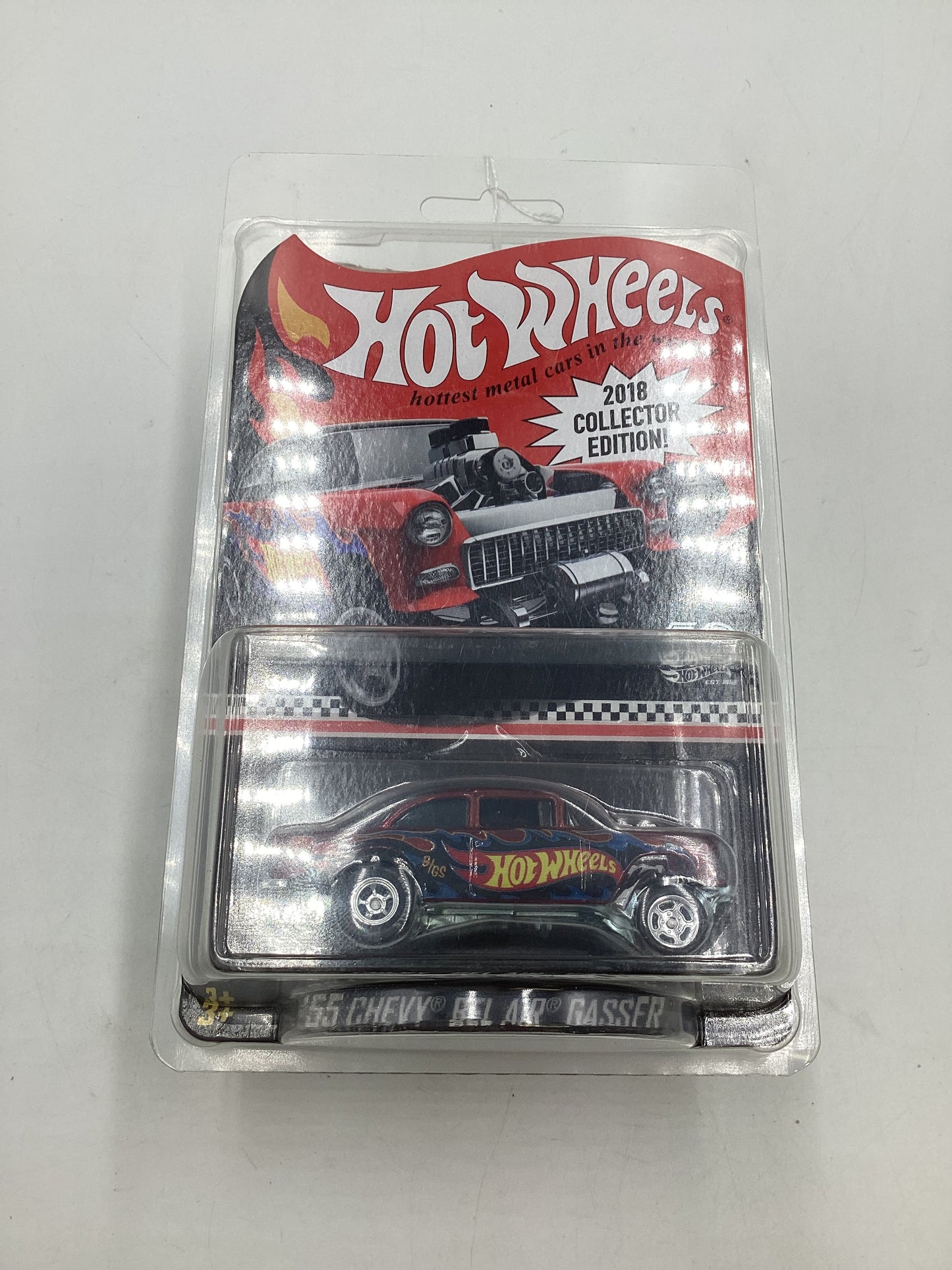 2018 Hot wheels RLC collector edition K- Mart 55 Chevy Bel Air Gasser with protector