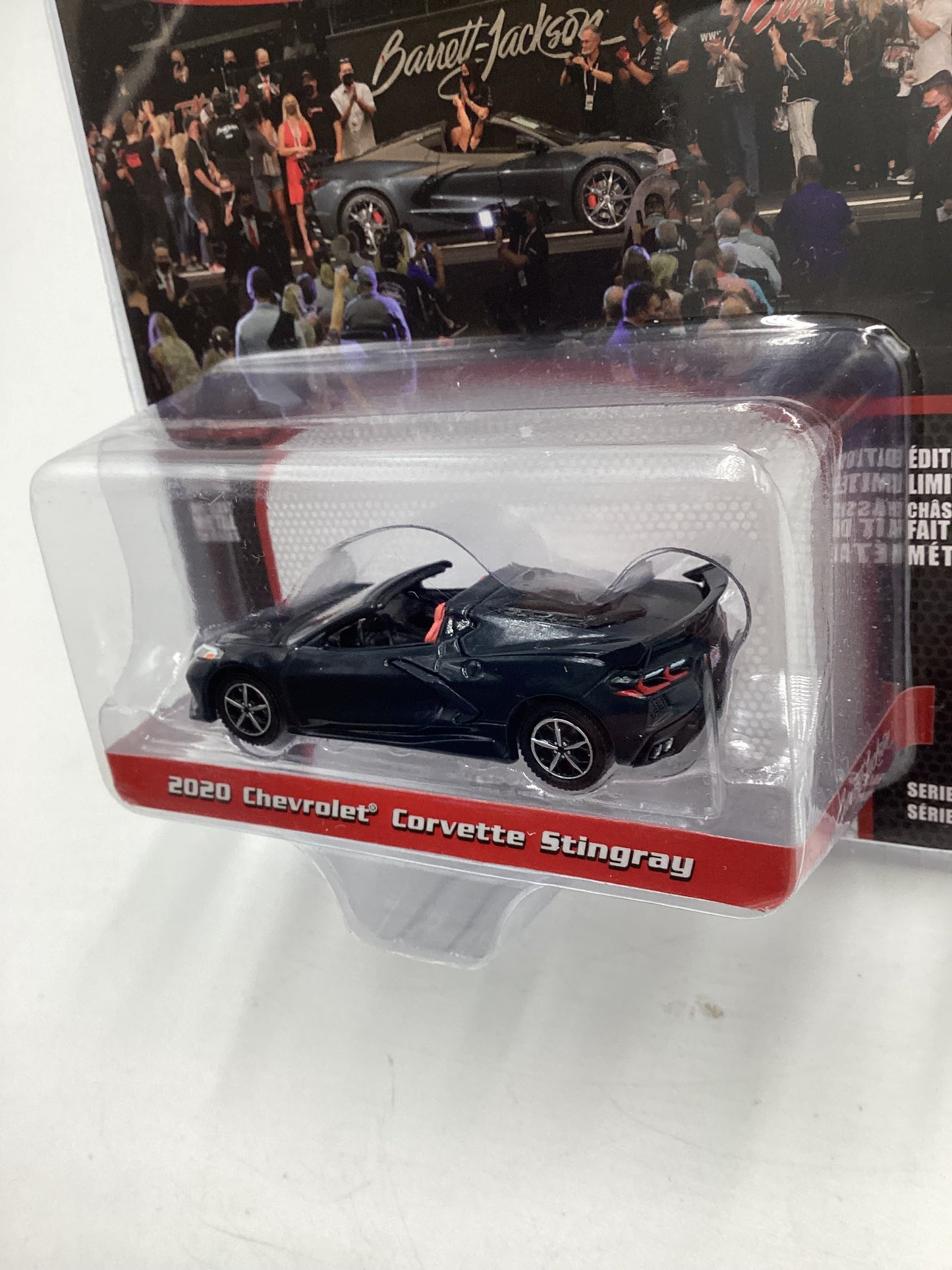 Greenlight GL Barrett Jackson Series 7 2020 Chevrolet Corvette Stingray Gray 179F