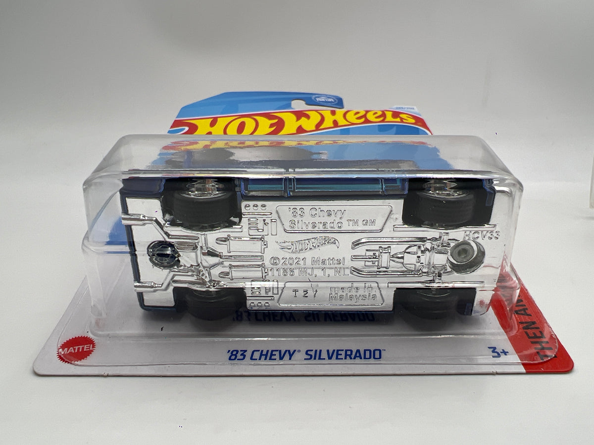 2024 Hot Wheels Super Treasure Hunt & Mainline #249 83 Chevy Silverado Blue W/Protector