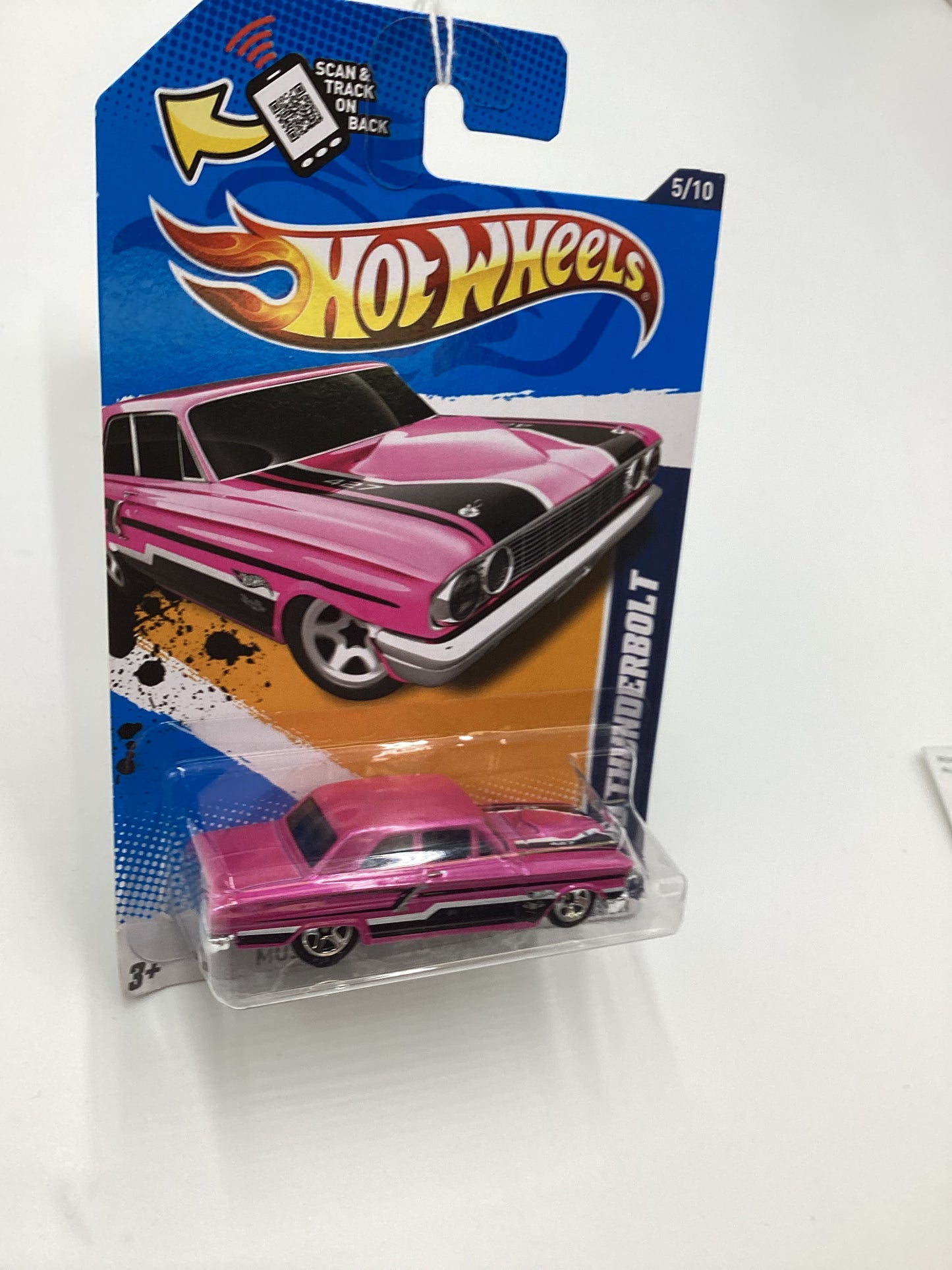 2012 Hot Wheels Ford #85 Ford Thunderbolt Pink Walmart Exclusive