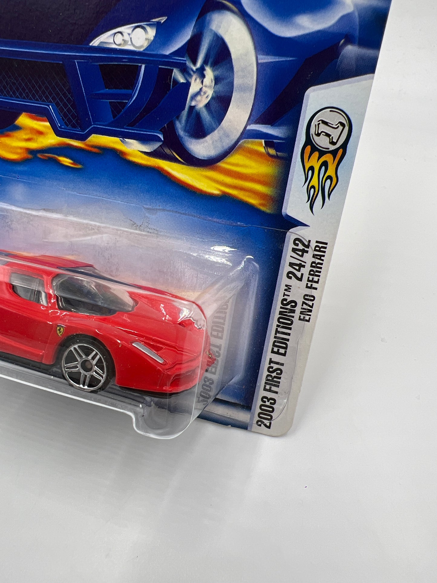 2003 Hot Wheels First Editions #36 Enzo Ferrari Red W/Protector SR