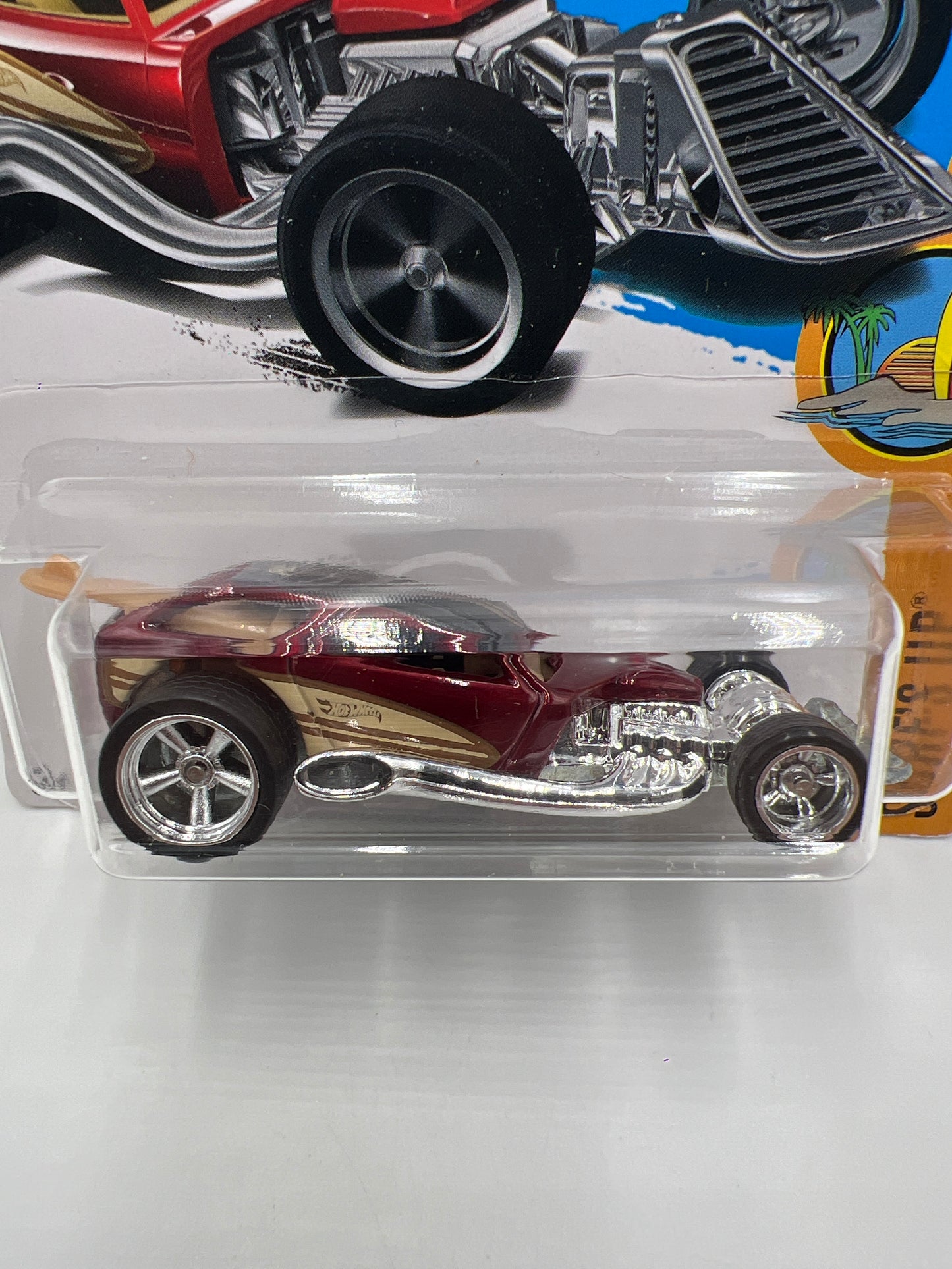 2017 Hot Wheels Super Treasure Hunt Surf Crate Red W/Protector