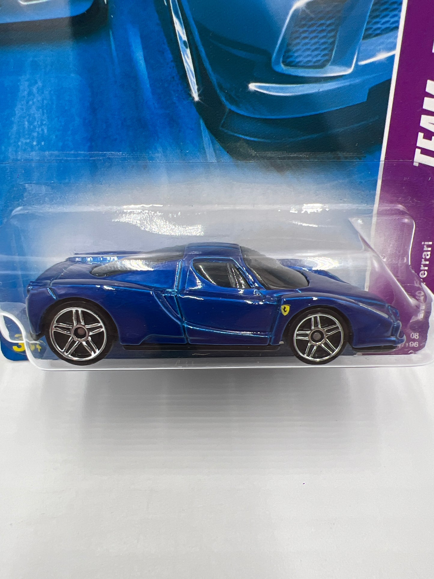 2008 Hot Wheels Team Exotics #114 Enzo Ferrari Blue SR