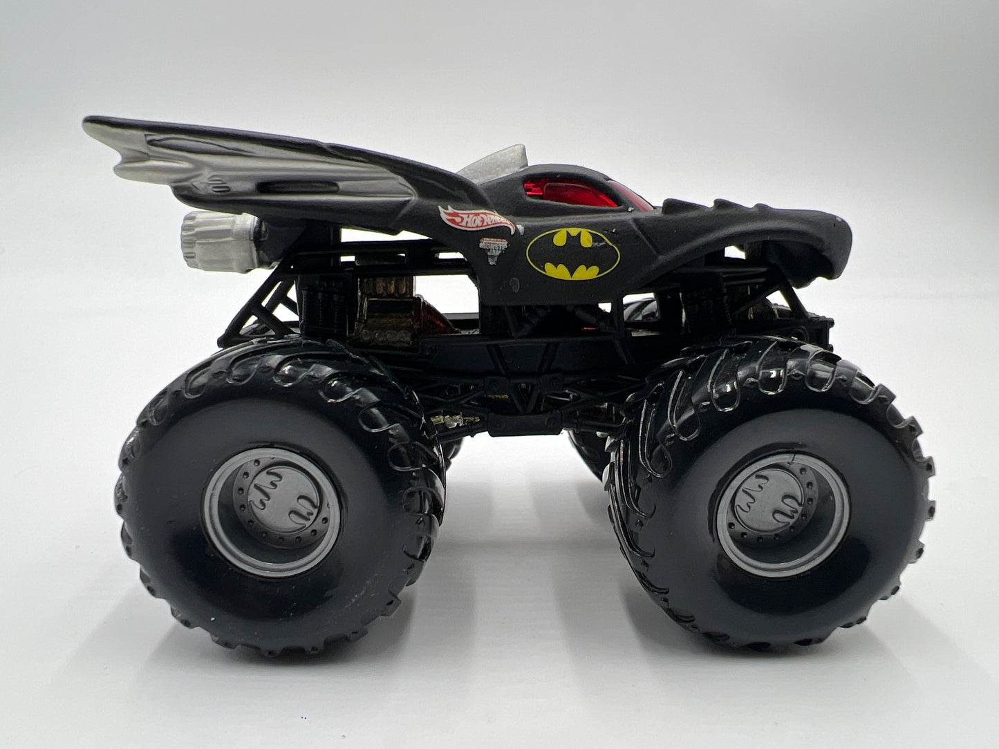 Hot Wheels 1:64 Monster Jam Small Wheel/Metal Base Batman Matte Black Loose