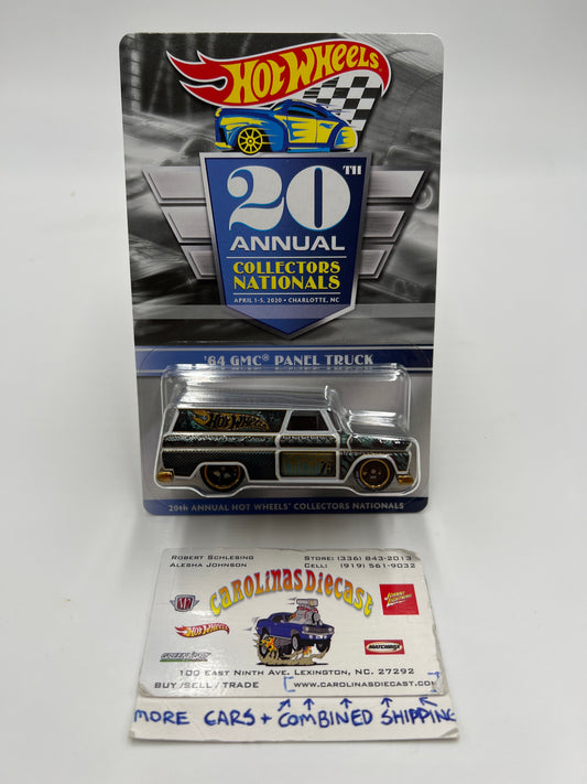 2020 Hot Wheels 20th Annual Collector Nationals 64 GMC Panel Truck 3792/4000 W/Protector